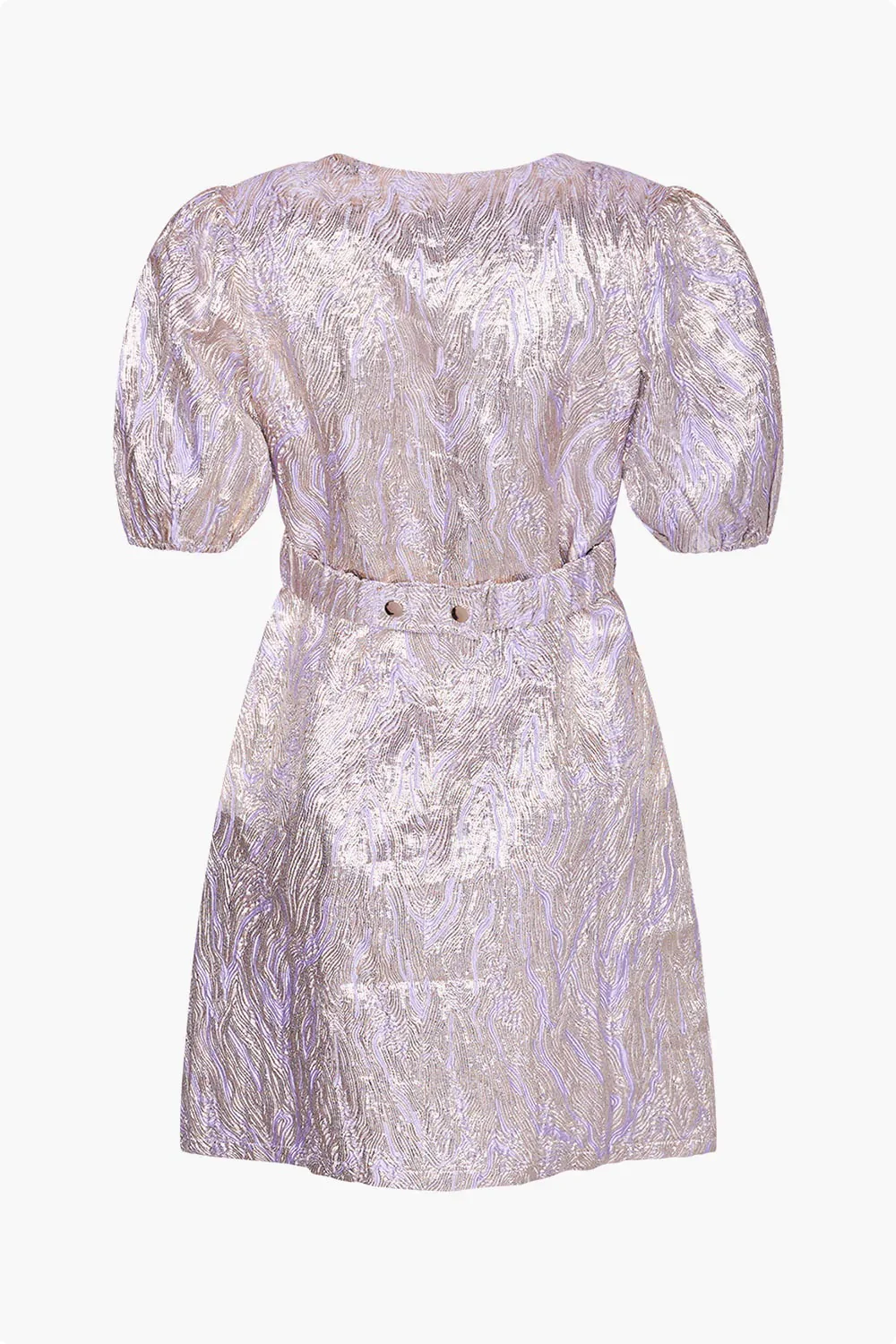 Noella Neva Belt Dress - Lavender/Silver Mix - Image 5
