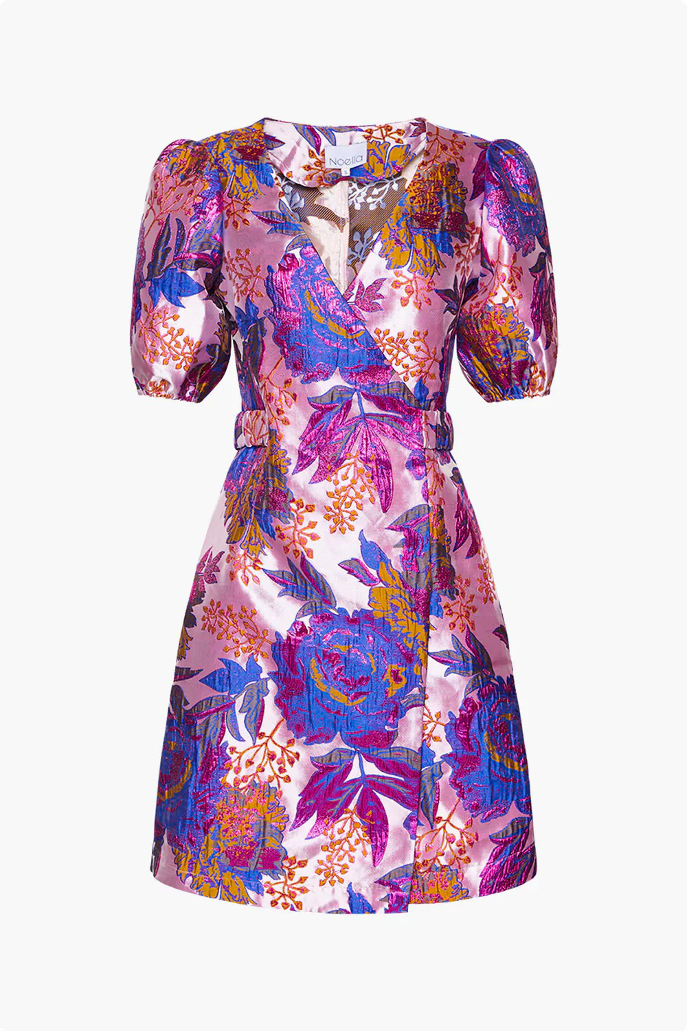 Noella Neva Belt Dress - Fuchsia Mix - Image 5