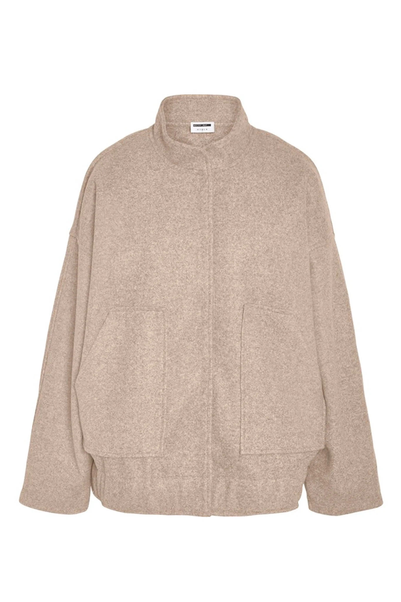 NMHalston LS Bomber Jacket - Safari Melange - Image 6
