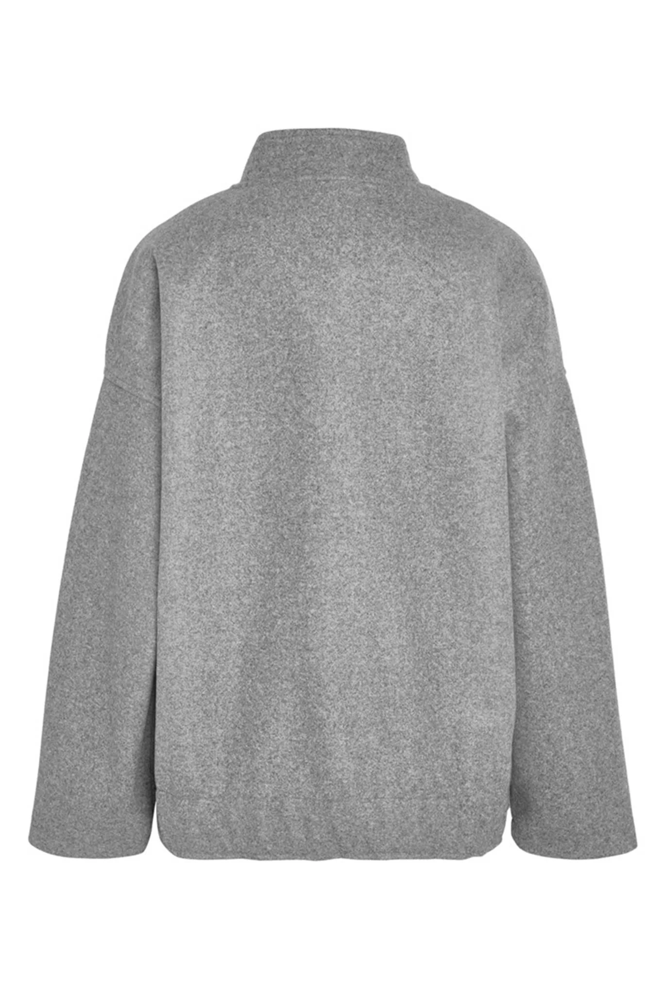 NMHalston LS Bomber Jacket - Light Grey Melange - Image 5