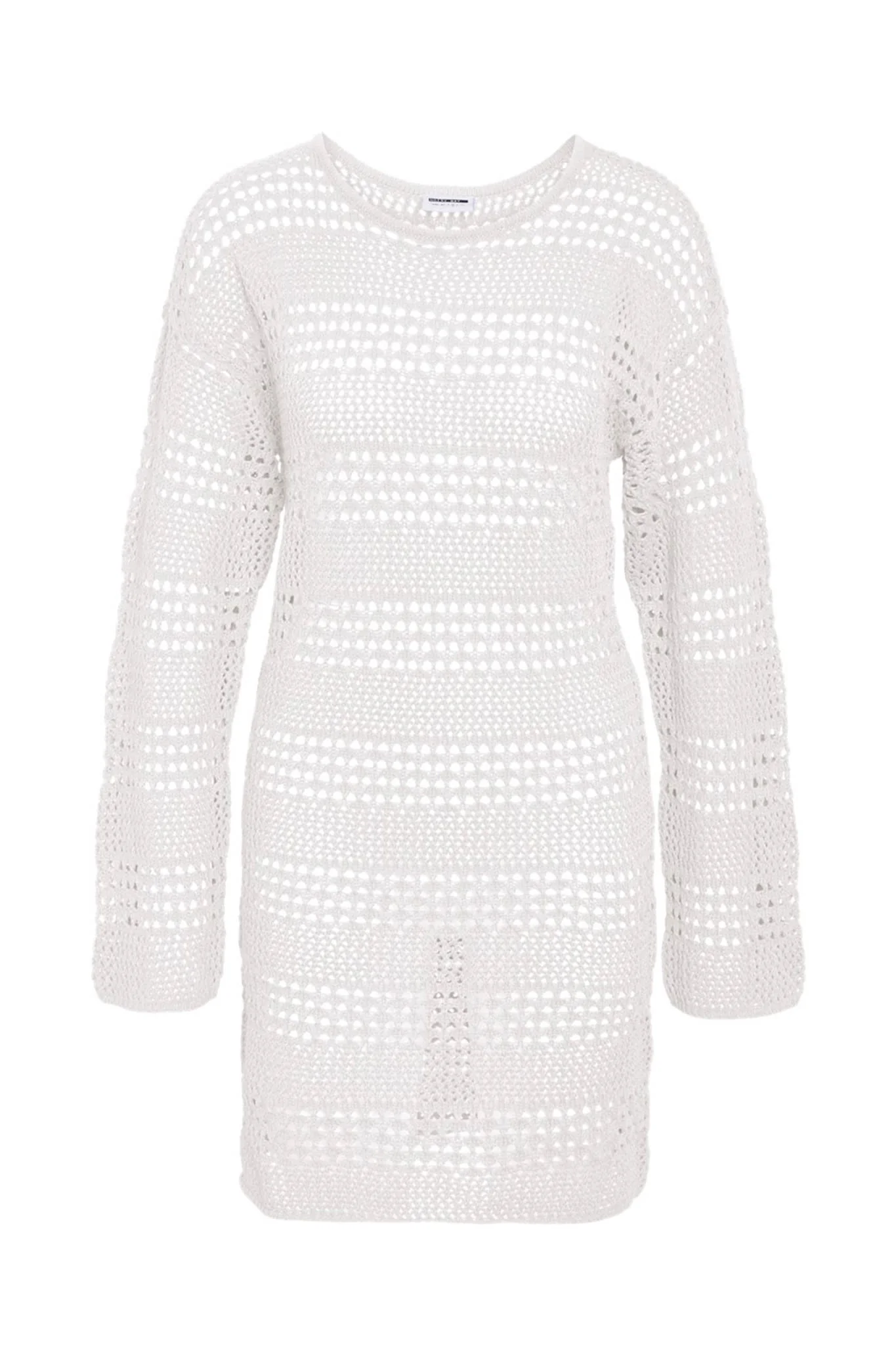 NMLaika LS Oneck Knit Dress - Eggnog - Image 7