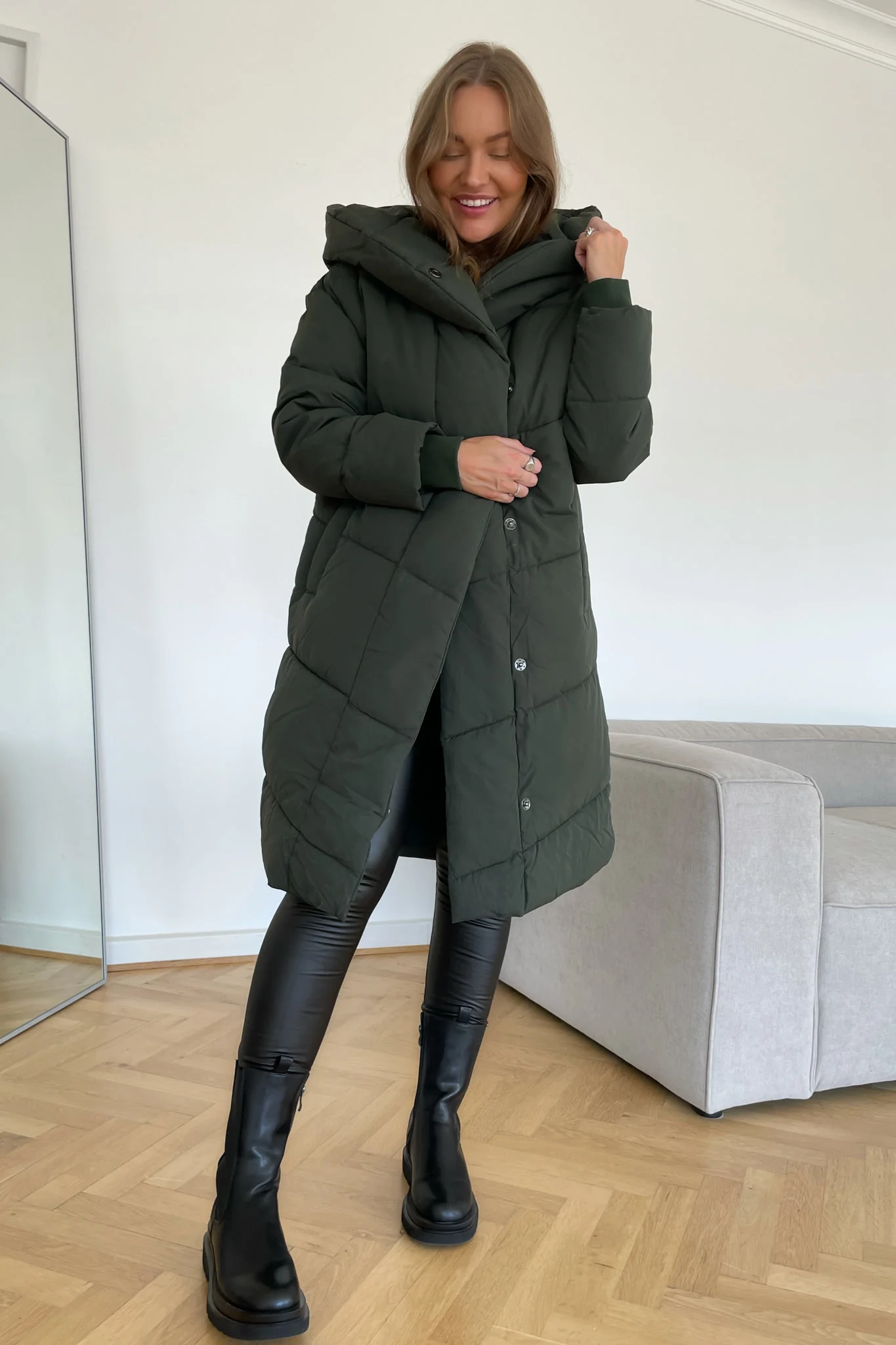 NMNew Tally LS Long Jacket - Kombu Green - Image 3