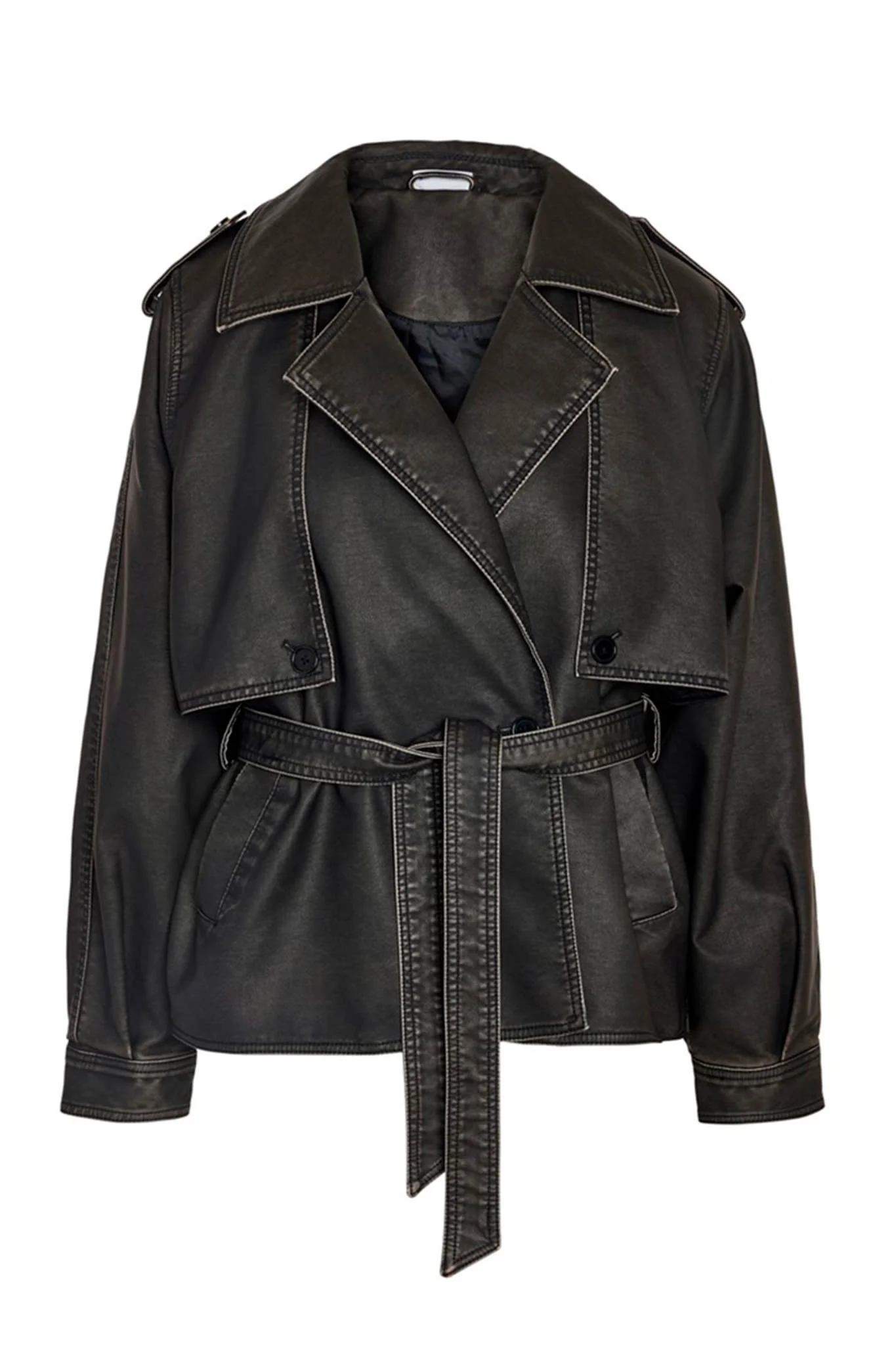 NMRomy LS PU Jacket - Black - Image 4