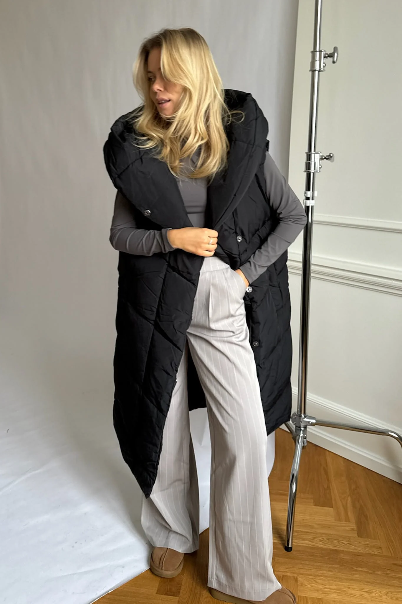 NMTally LS Long Vest - Black - Image 5