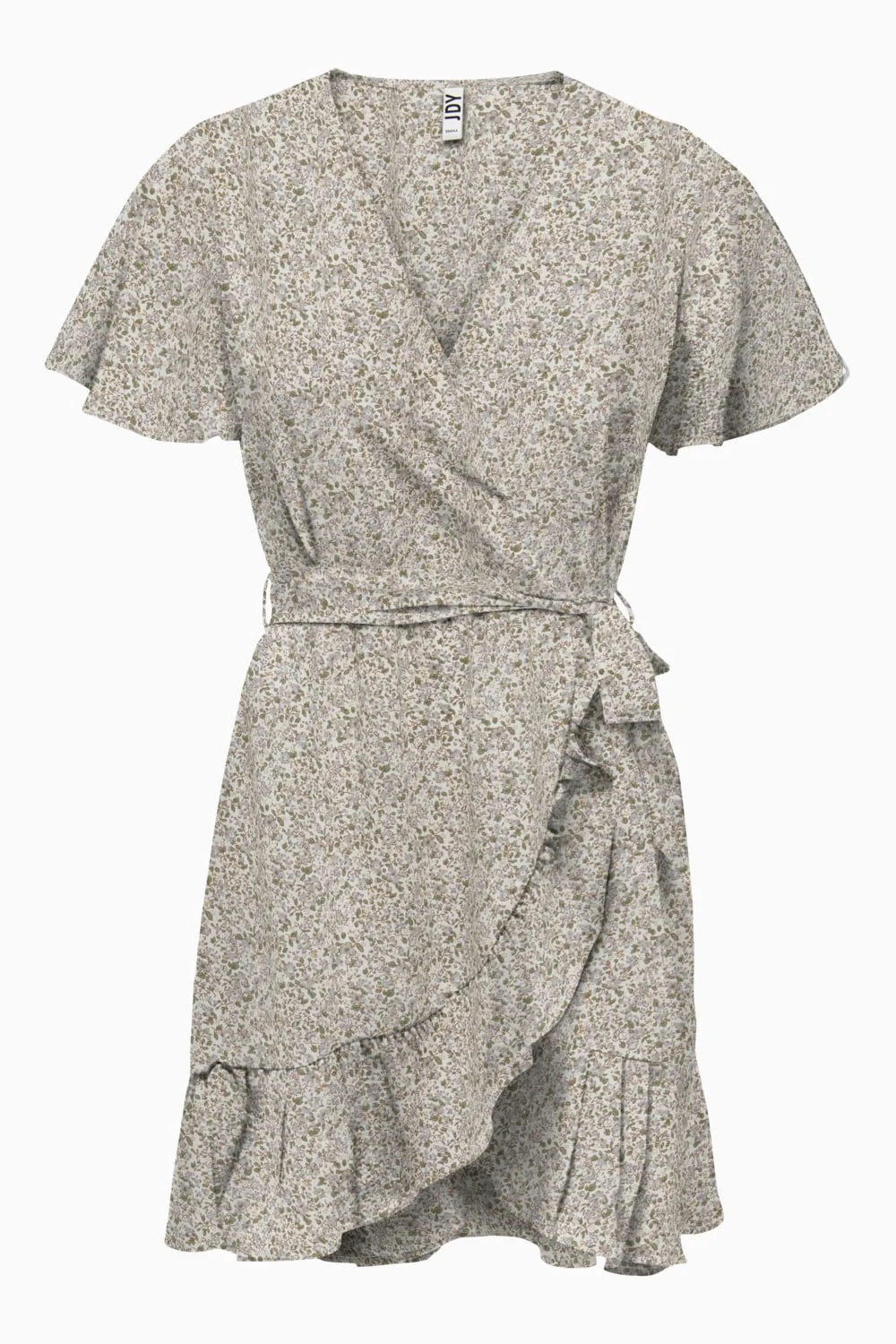 JDYNolia SS Wrap Dress - Coconut Milk Ditsy Flowers - Image 5