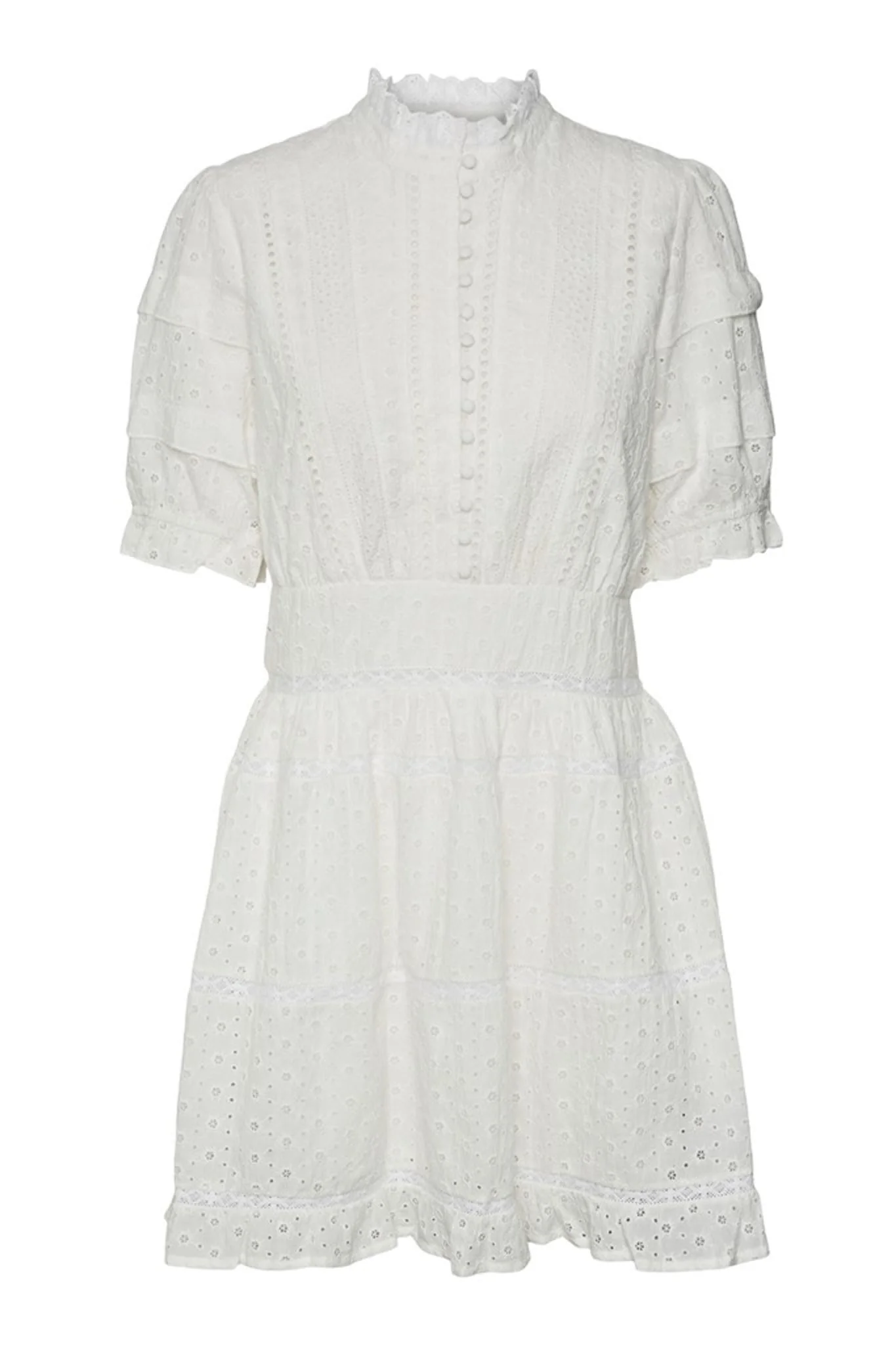 VMNonnie SS Short Dress - Snow White - Image 8