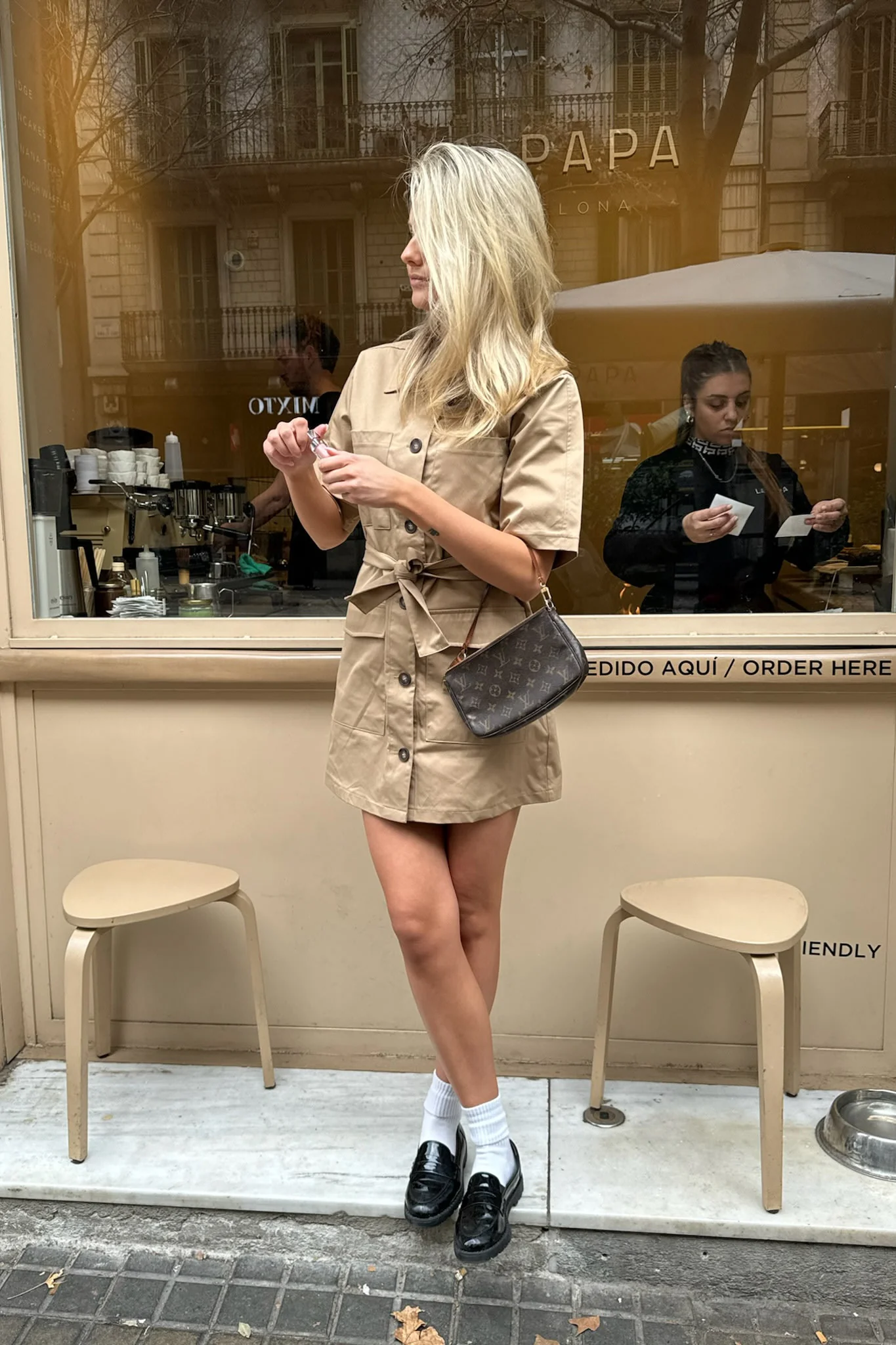 NoraIC Dress - Brown - Image 10