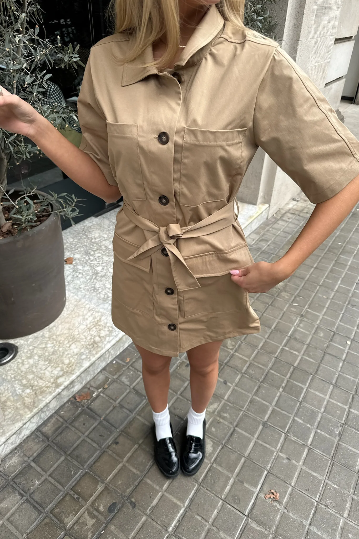 NoraIC Dress - Brown - Image 12