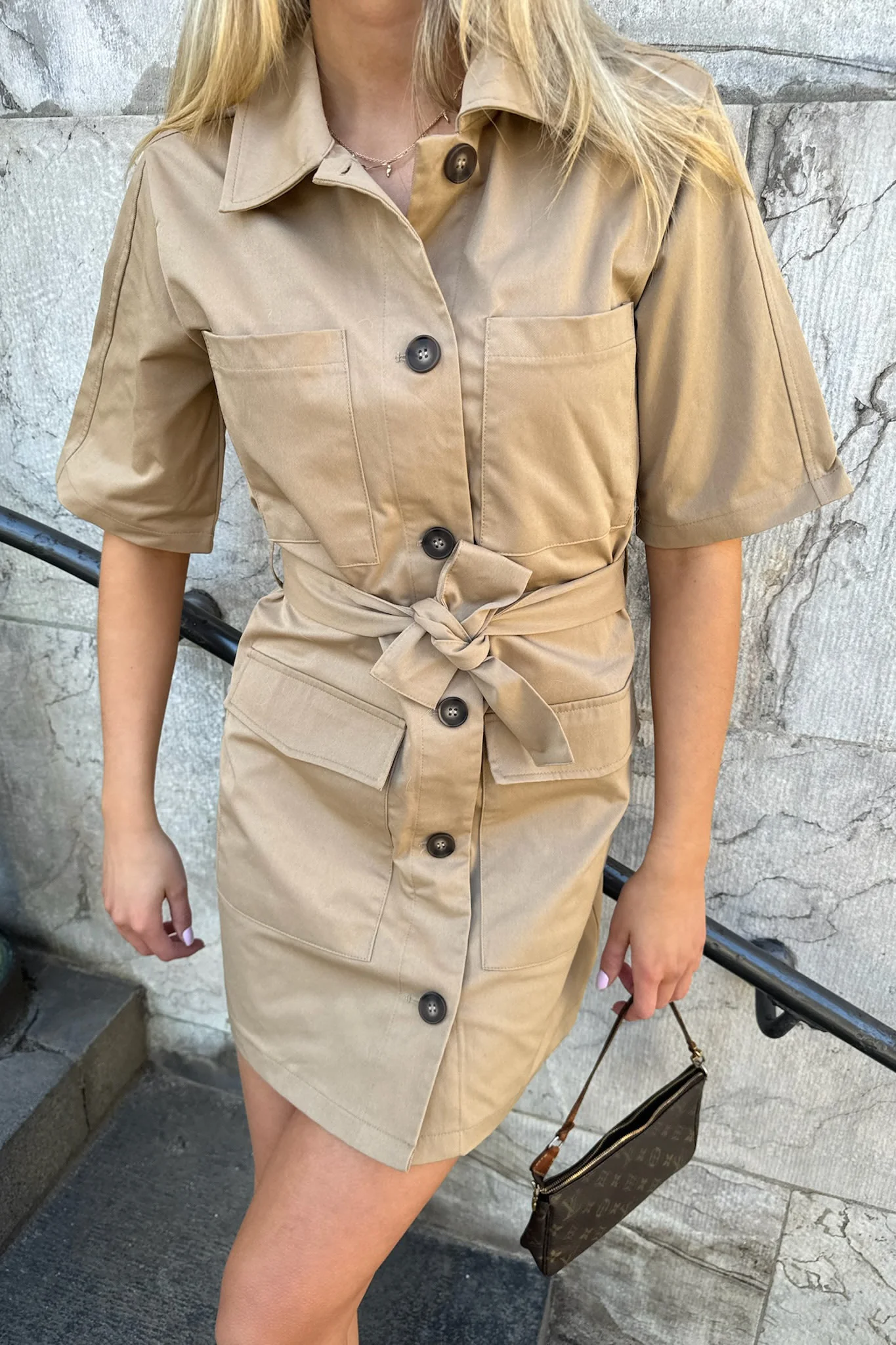 NoraIC Dress - Brown - Image 6