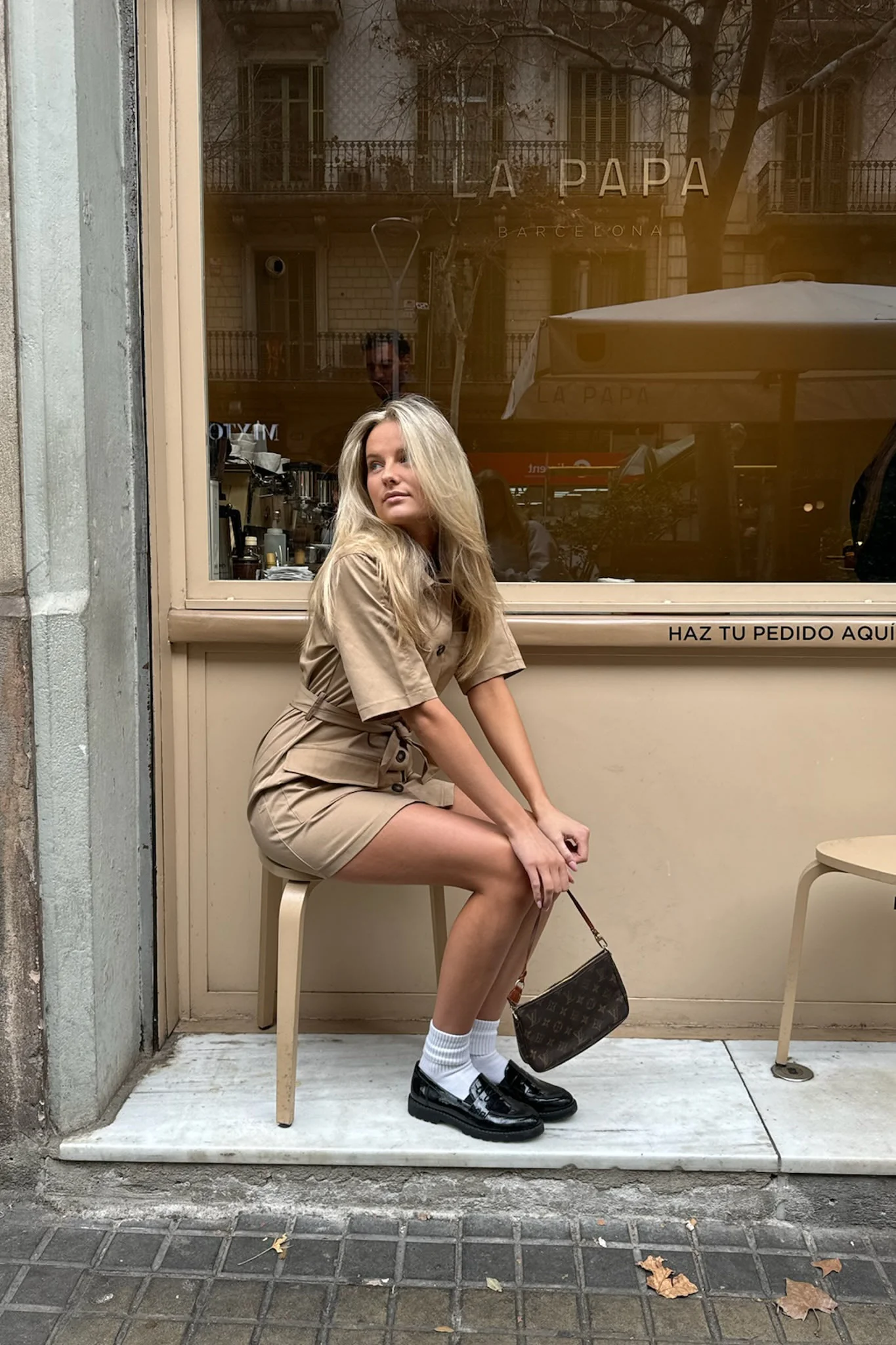 NoraIC Dress - Brown - Image 8
