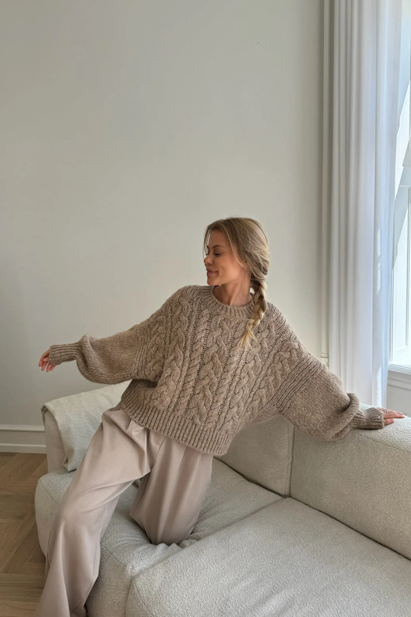 NoraIC Sweater - Beige - Image 6