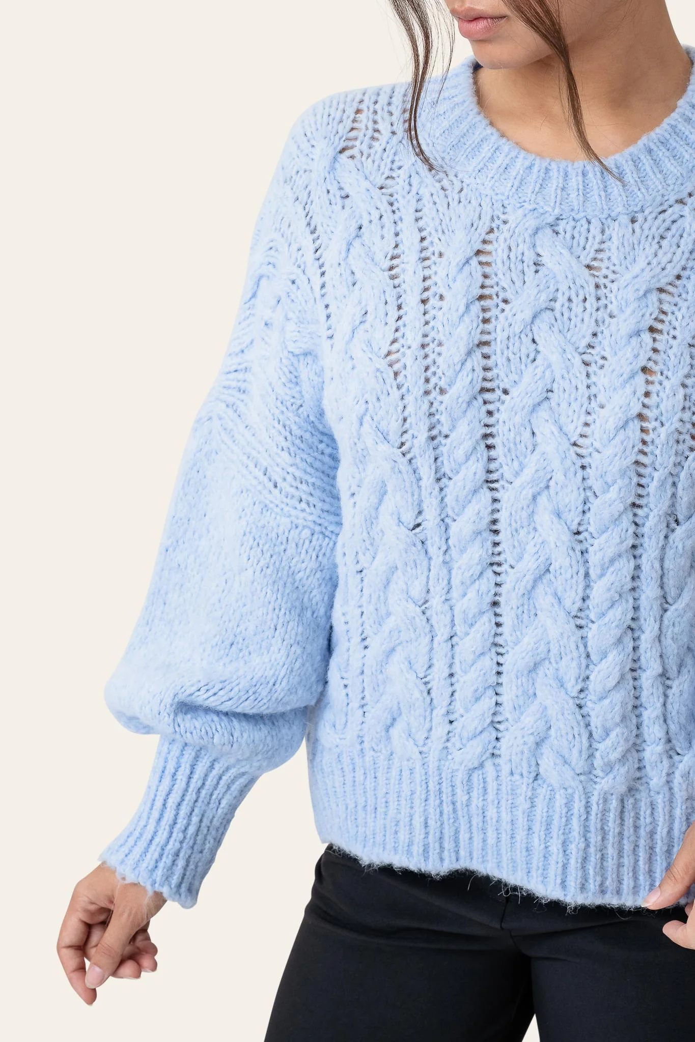 NoraIC Sweater - Light Blue - Image 5