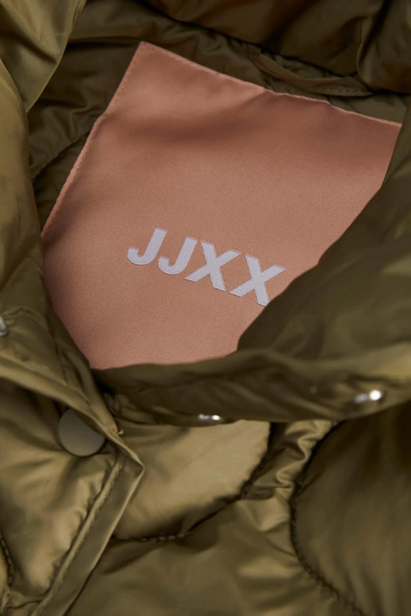 JXNova Shiny Quilted Jacket - Burnt Olive - Image 9