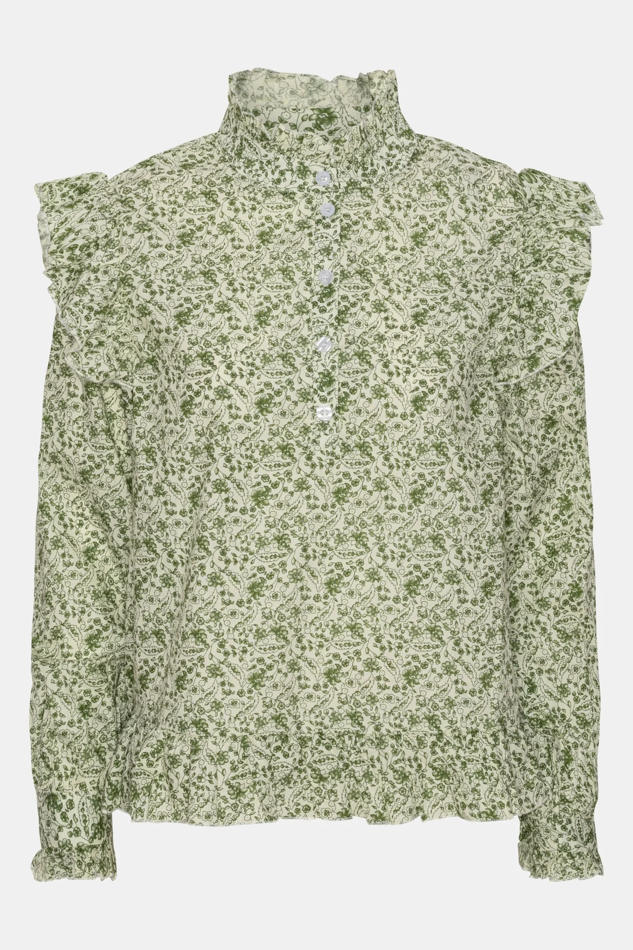 NunaIC Shirt - Green Flower - Image 8