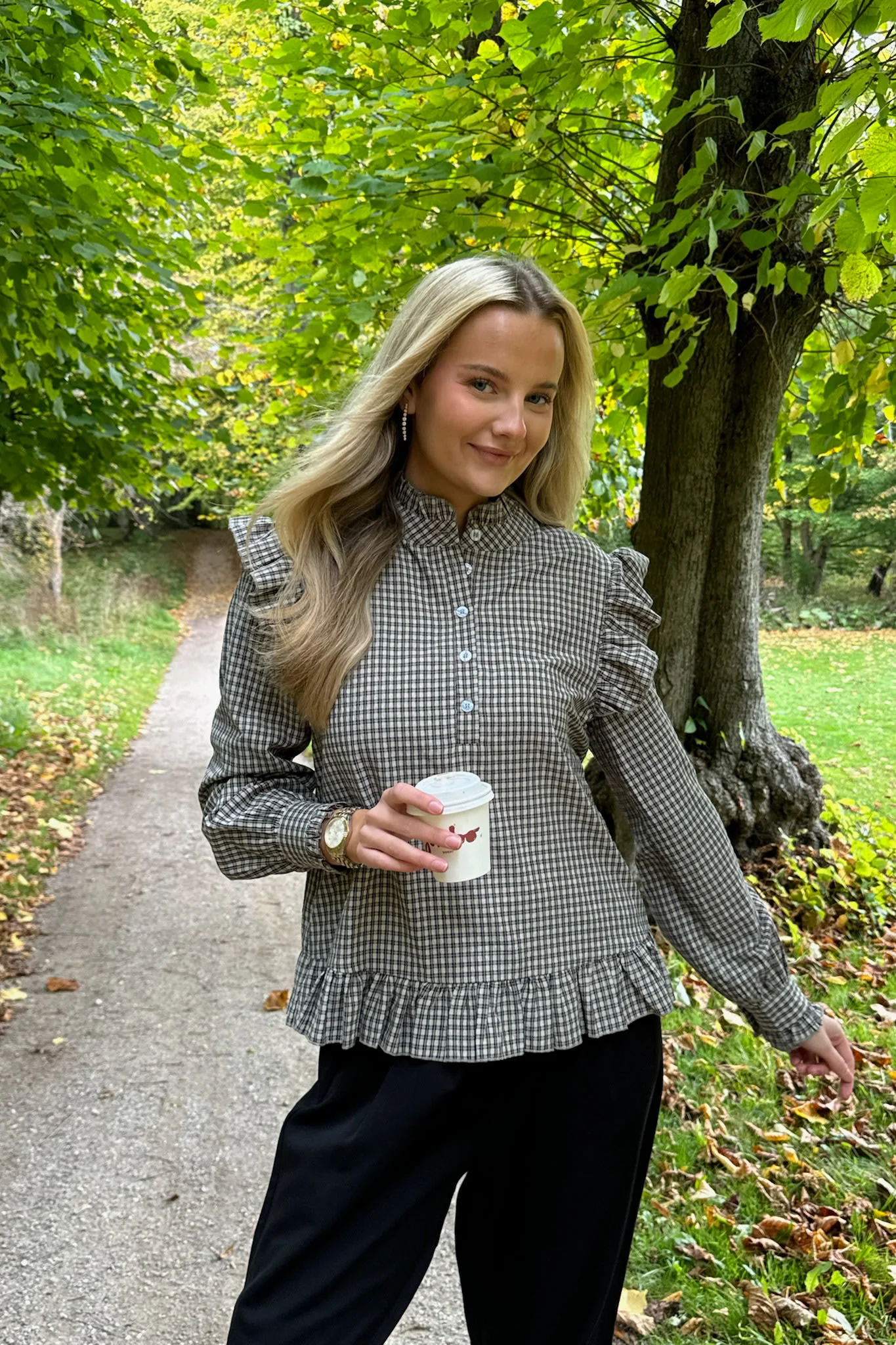 NunaIC Shirt - Black Small Checks - Image 2