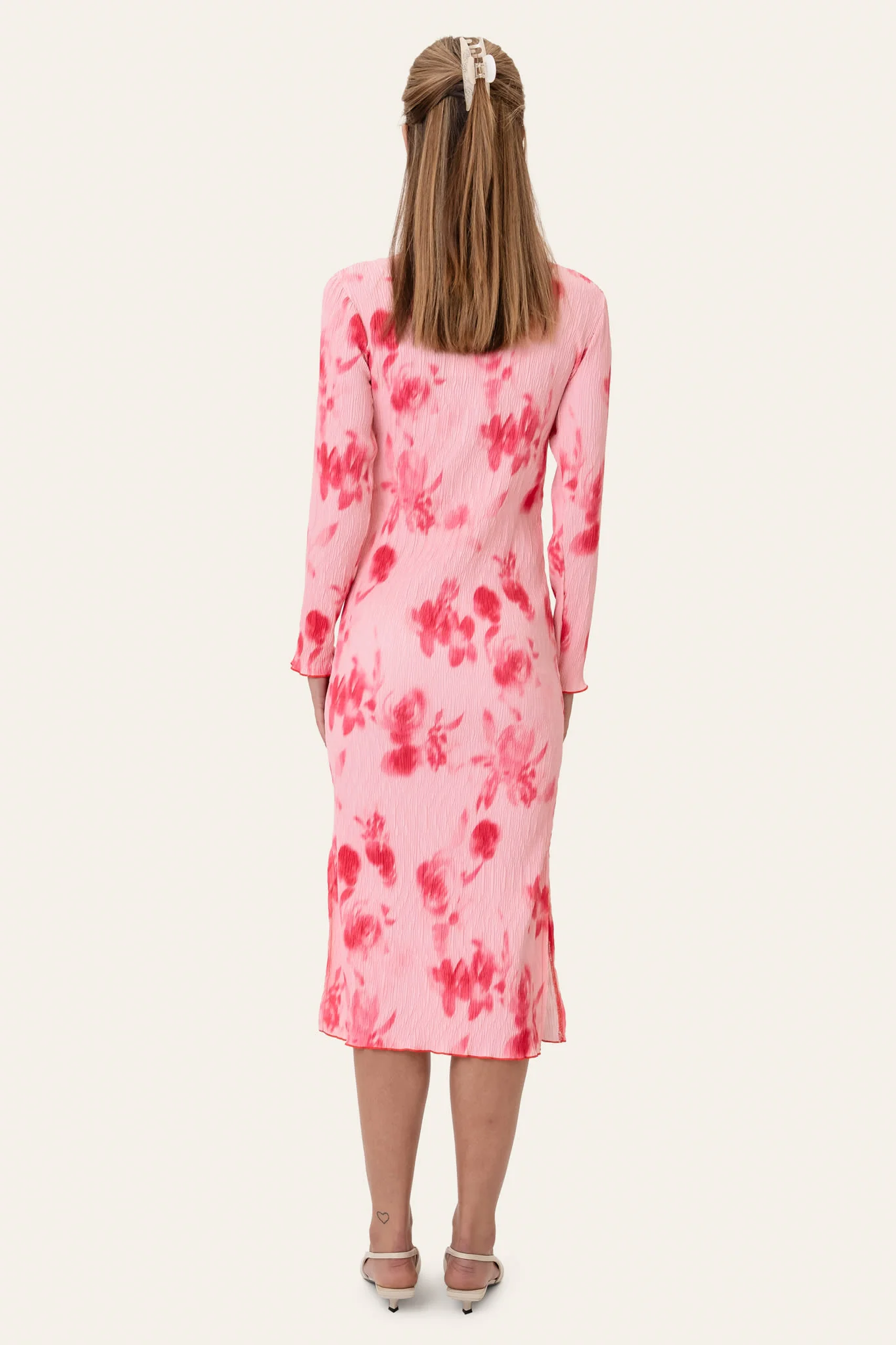 OdaIC Dress - Abstract Pink Flower Print - Image 5