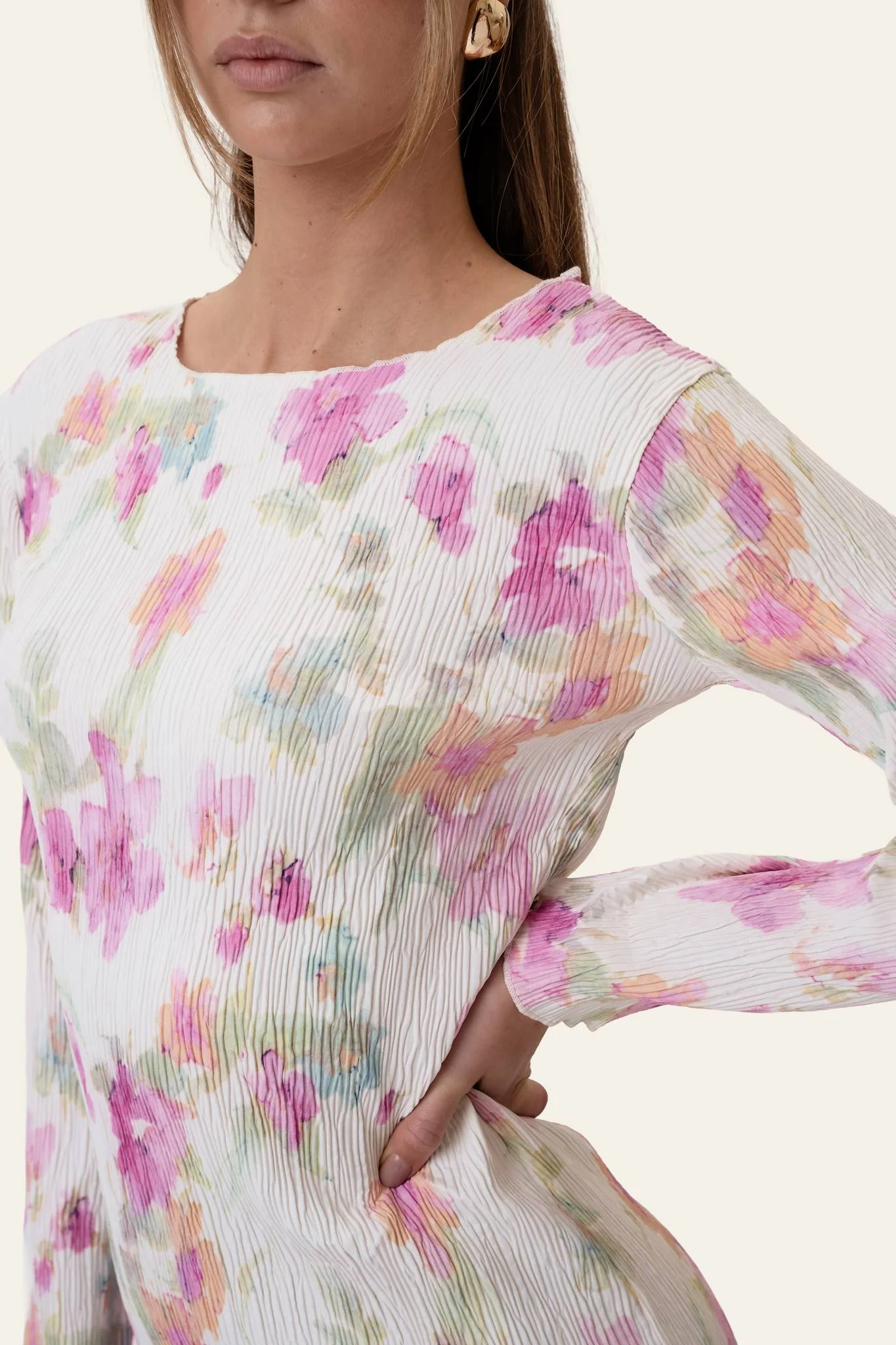 OdaIC Dress - Pink Flower Blush Print - Image 5