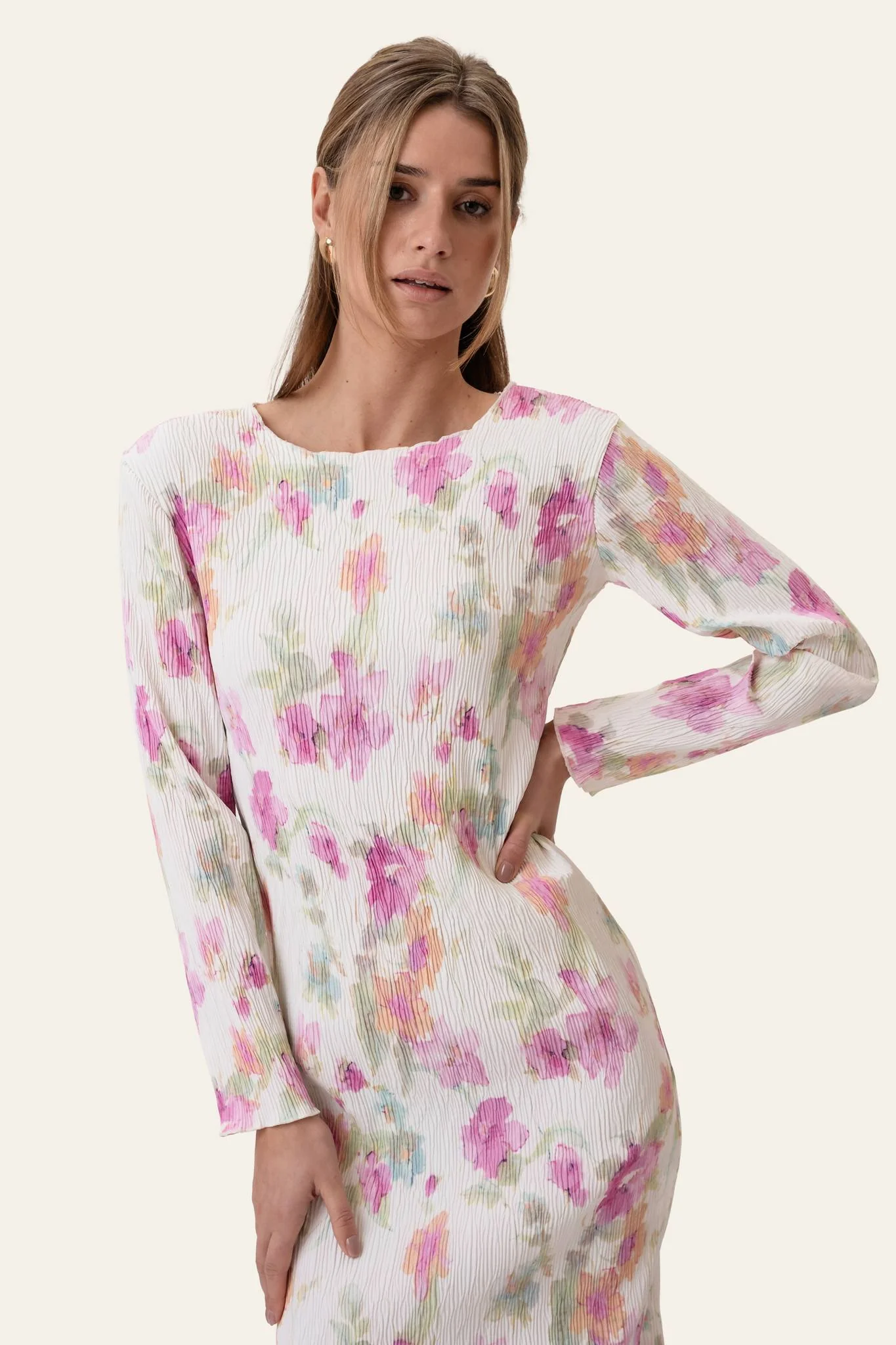 OdaIC Dress - Pink Flower Blush Print - Image 6