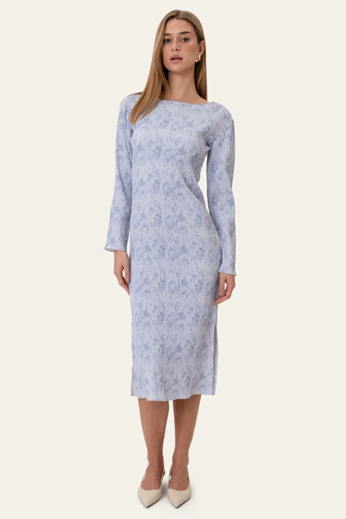 OdaIC Dress - Soft Blue Blossom - Image 5