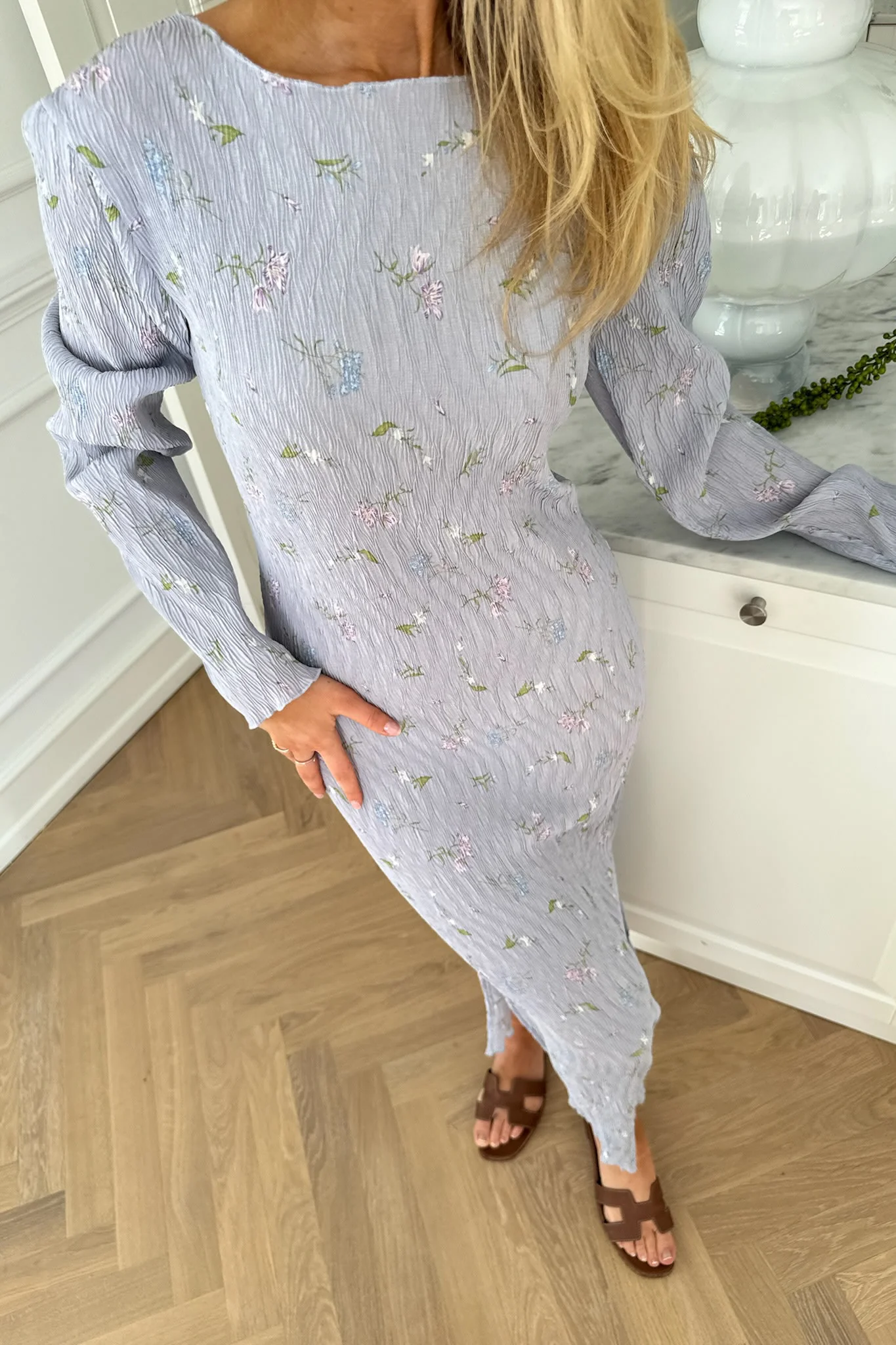 OdaIC Dress - Lavender Flower Print - Image 2