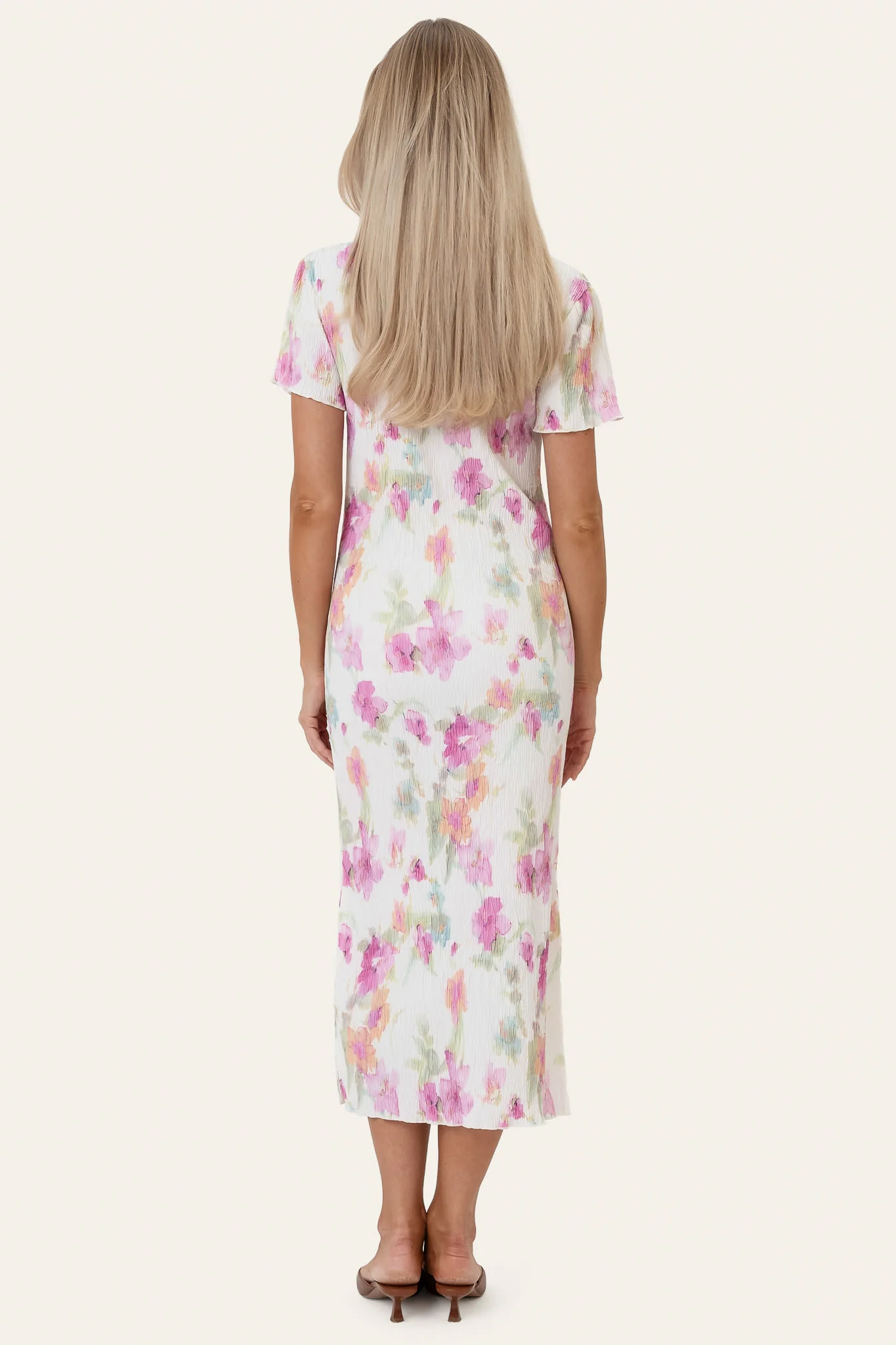 OdaIC SS Dress - Pink Flower Blush Print - Image 4
