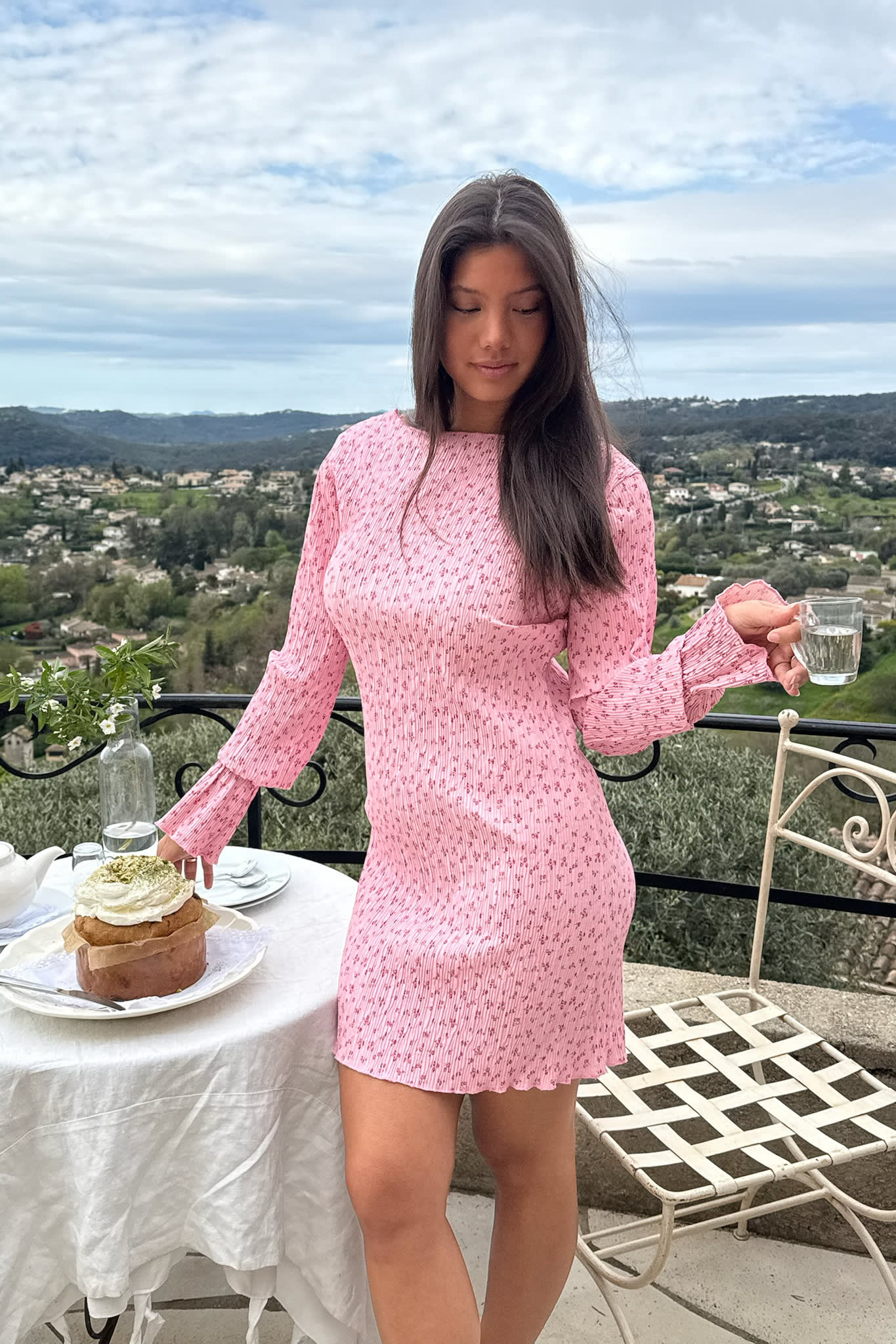 OdineIC Dress - Pink Tiny Blossom - Image 7