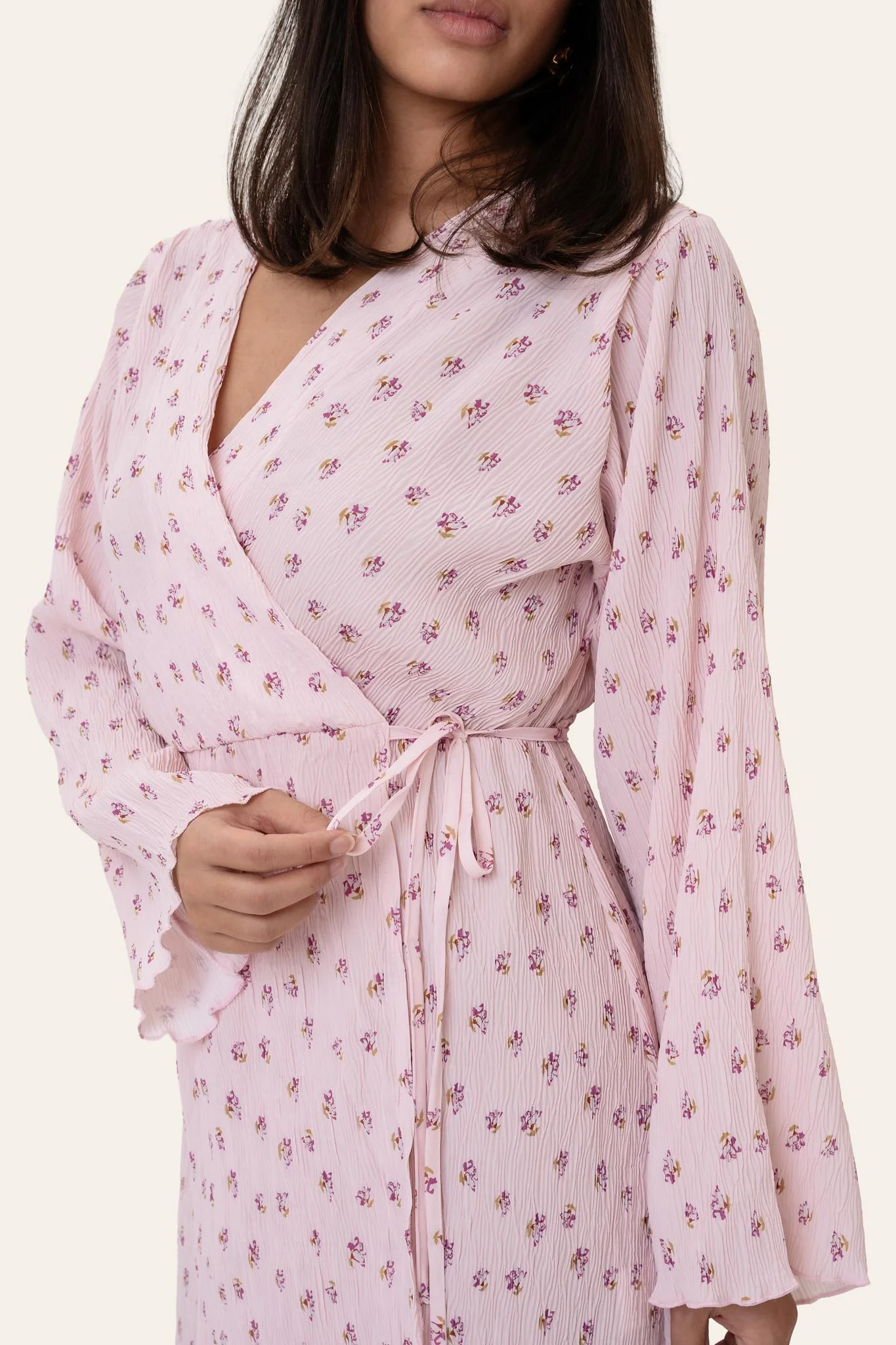 OfeliaIC Wrap Dress - Pink - Image 3