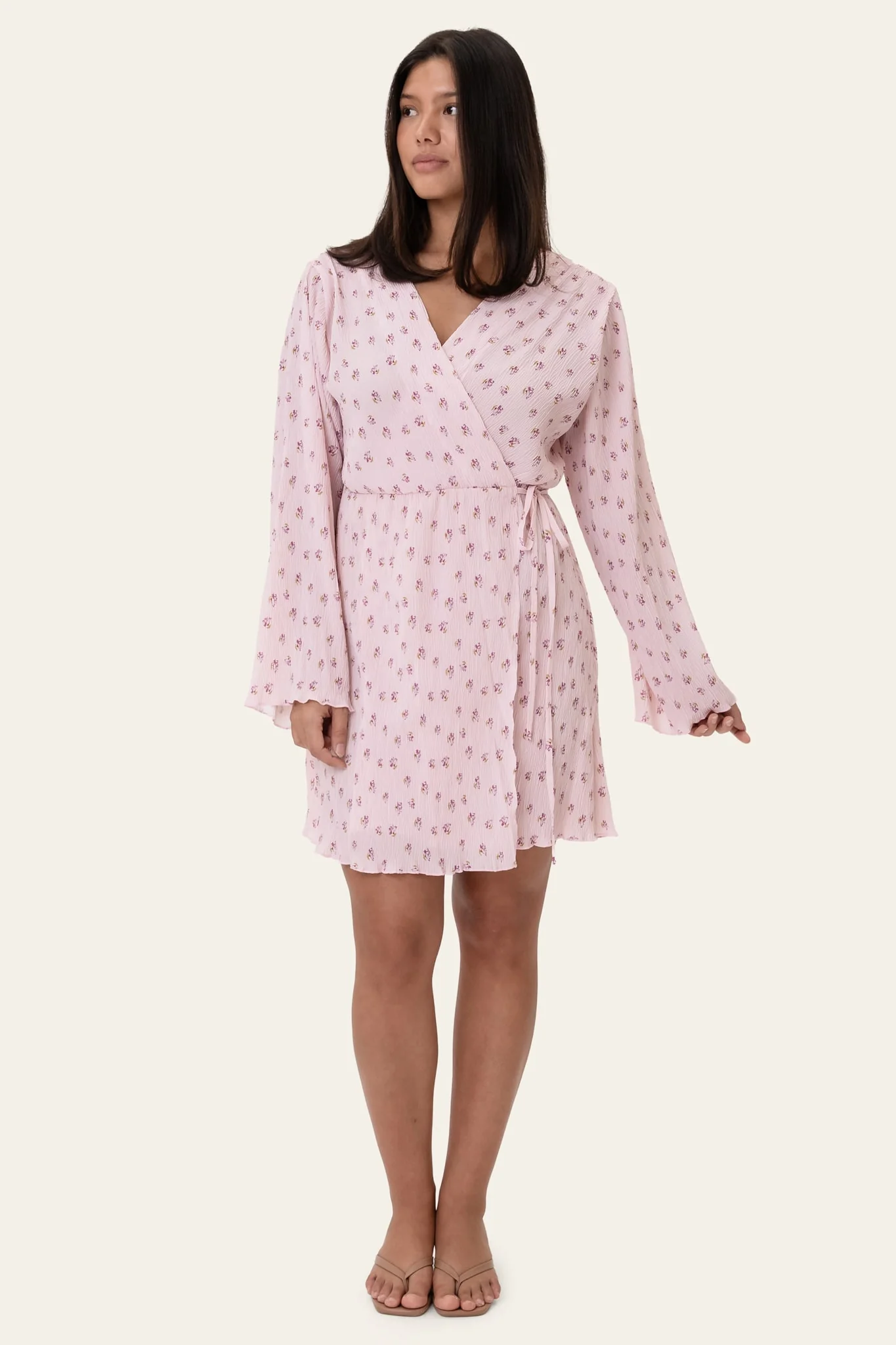 OfeliaIC Wrap Dress - Pink - Image 4