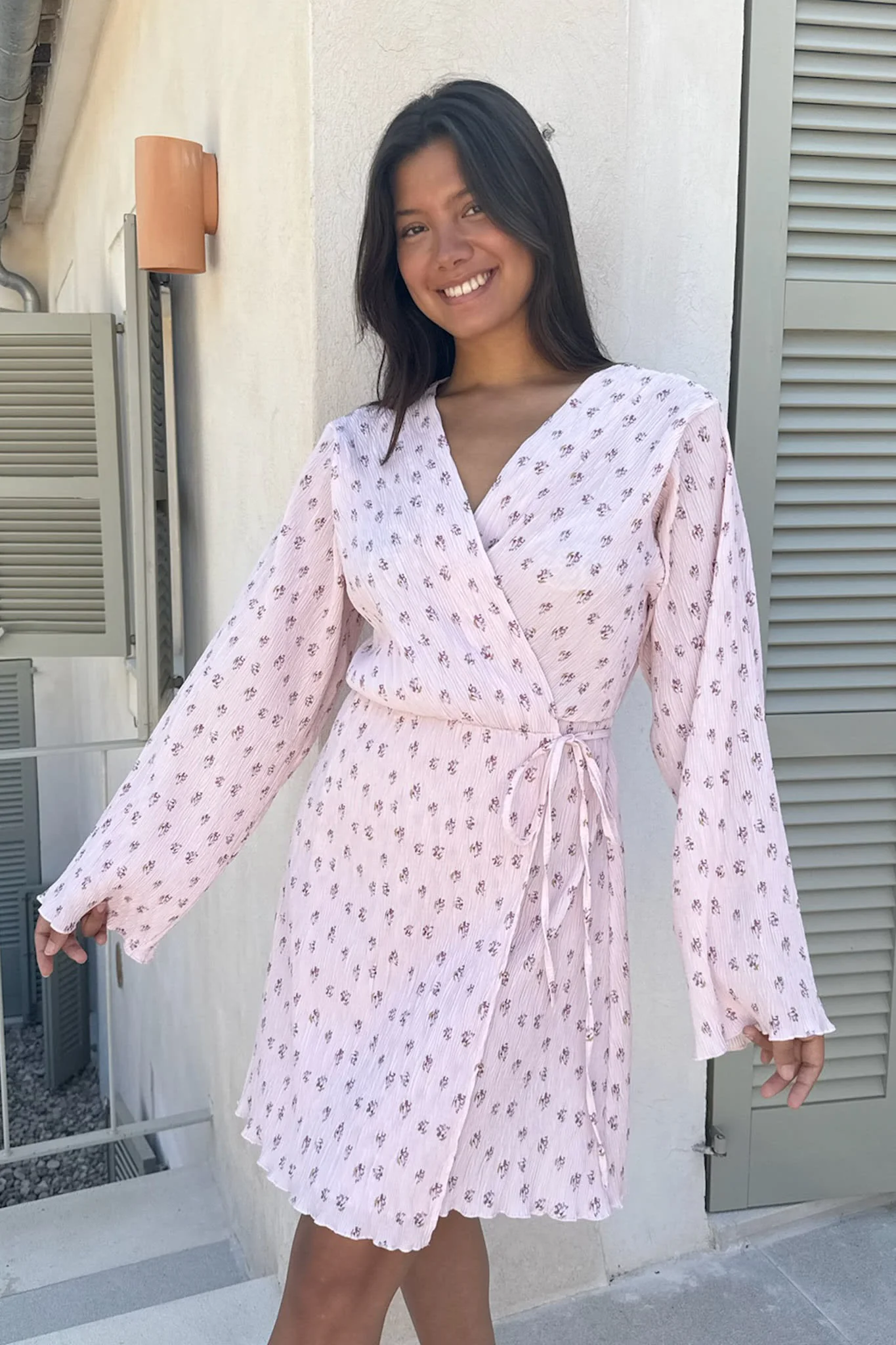 OfeliaIC Wrap Dress - Pink - Image 9