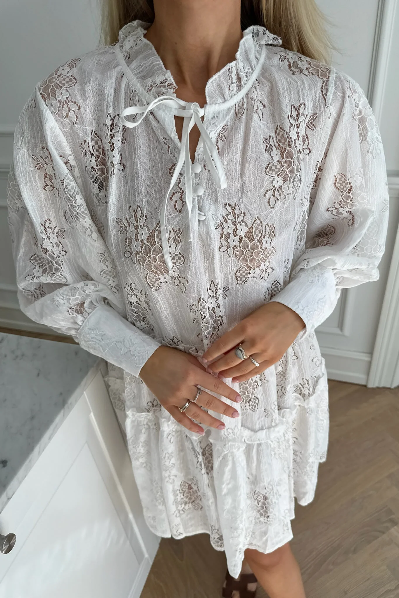 OliviaIC Dress - White Lace - Image 2