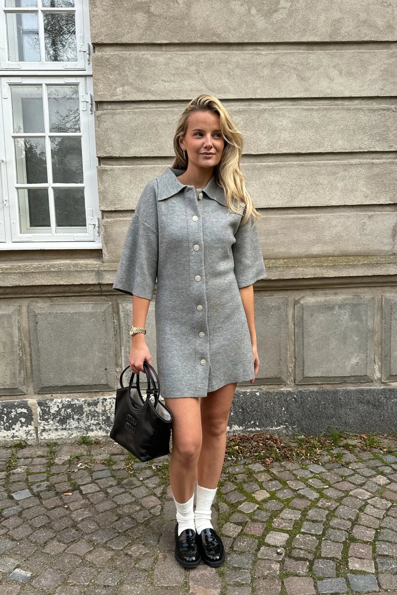 OliviaIC Knit Dress - Grey - Image 10