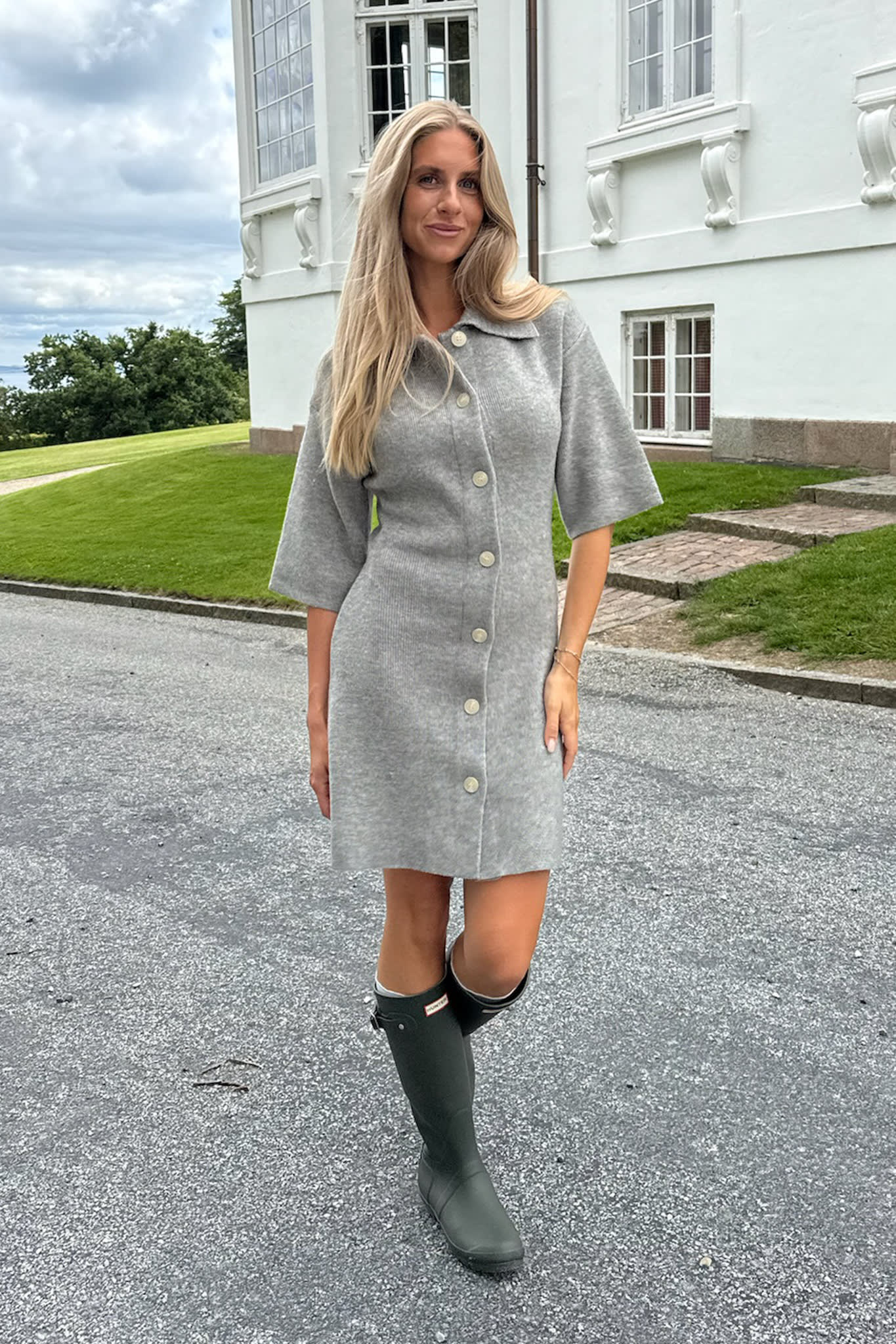 OliviaIC Knit Dress - Grey - Image 5