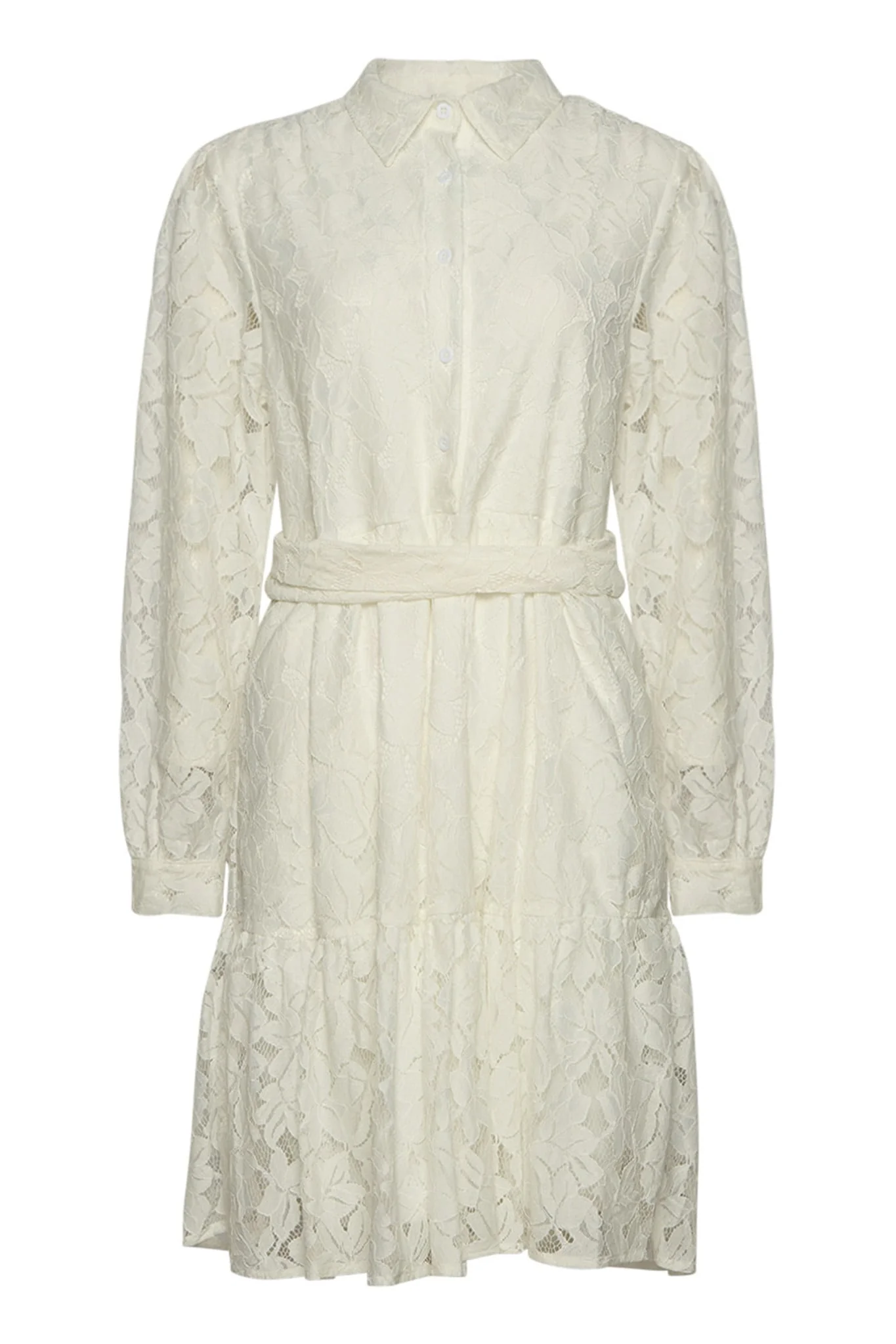 Noella Pixi Shirt Dress Lace - White - Image 5