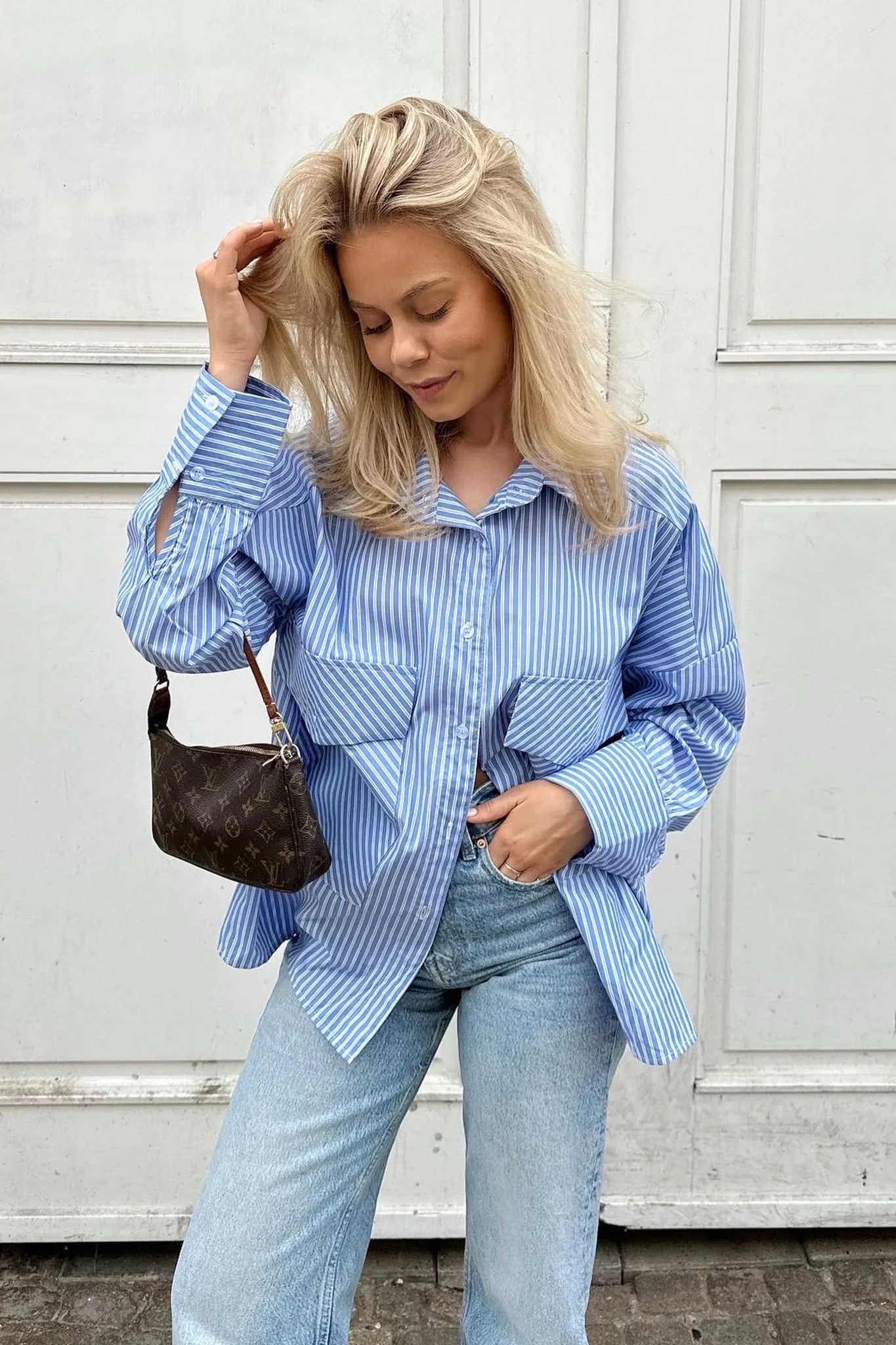 RilloIC Shirt - Blue White Stripes - Image 12