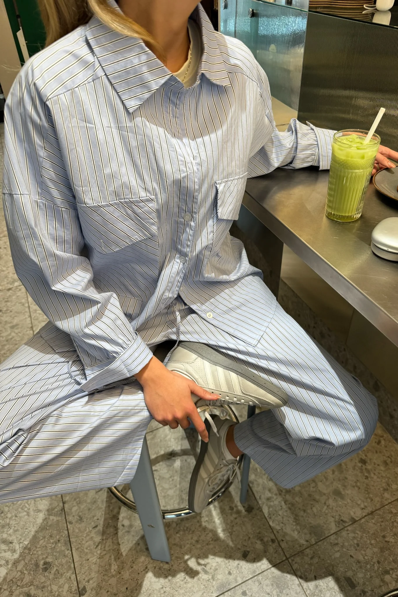 RilloIC Shirt - Light Blue White Stripe - Image 7