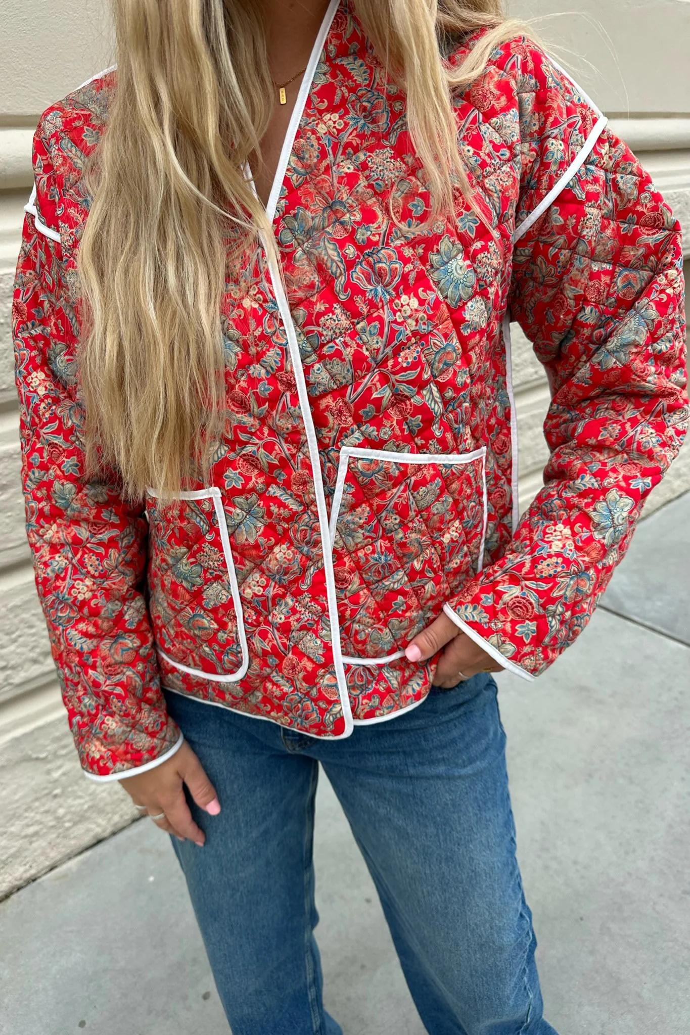 SagaIC Jacket - Red Wild Flower - Image 2
