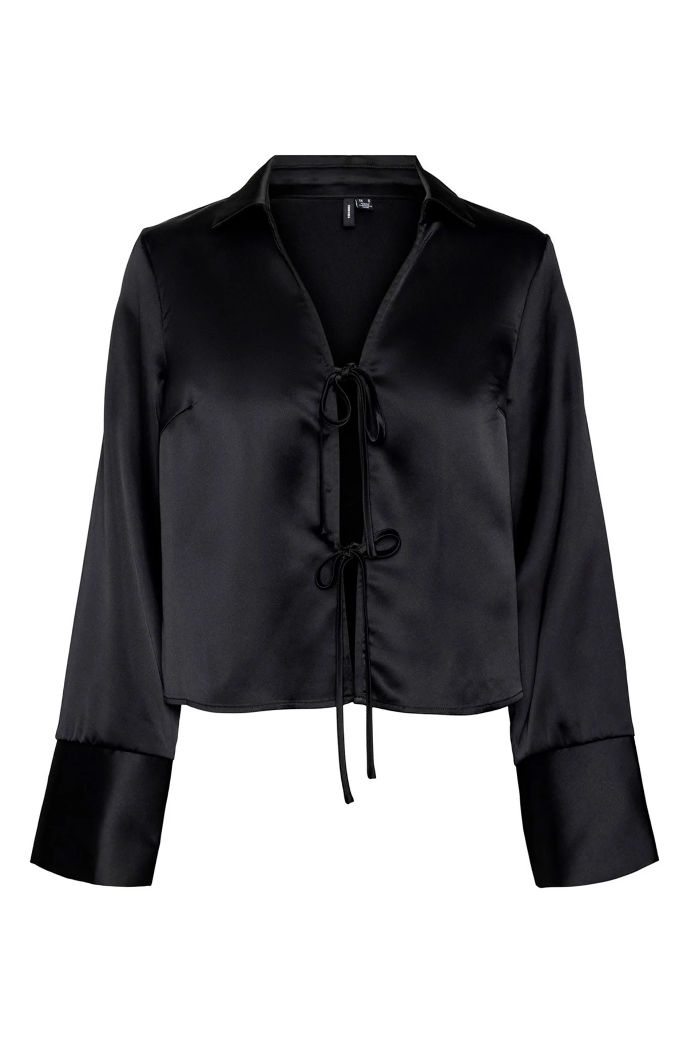 VMSally LS Tie Top - Black - Image 5