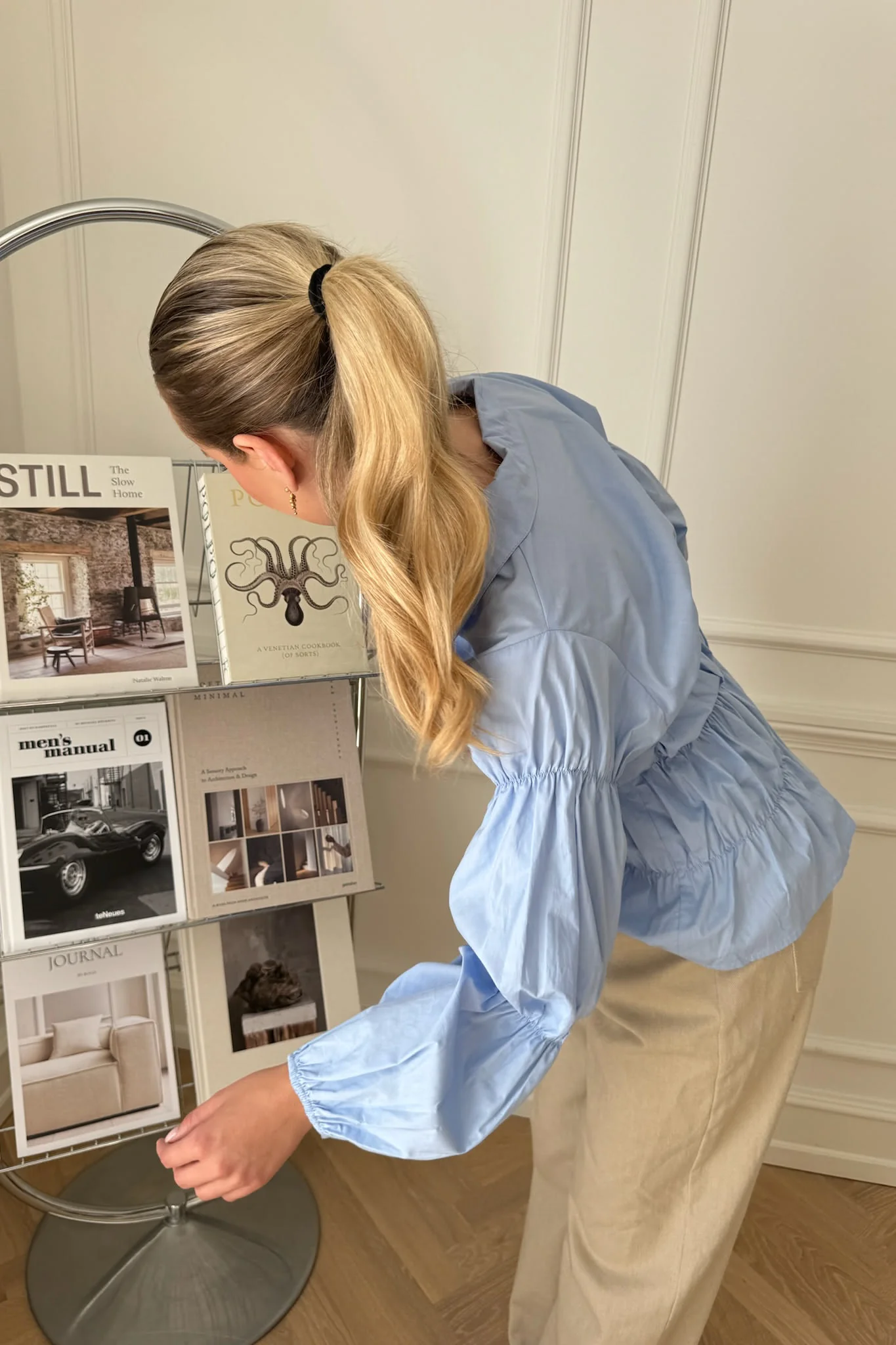 SallyIC Smock Shirt - Light Blue - Image 11