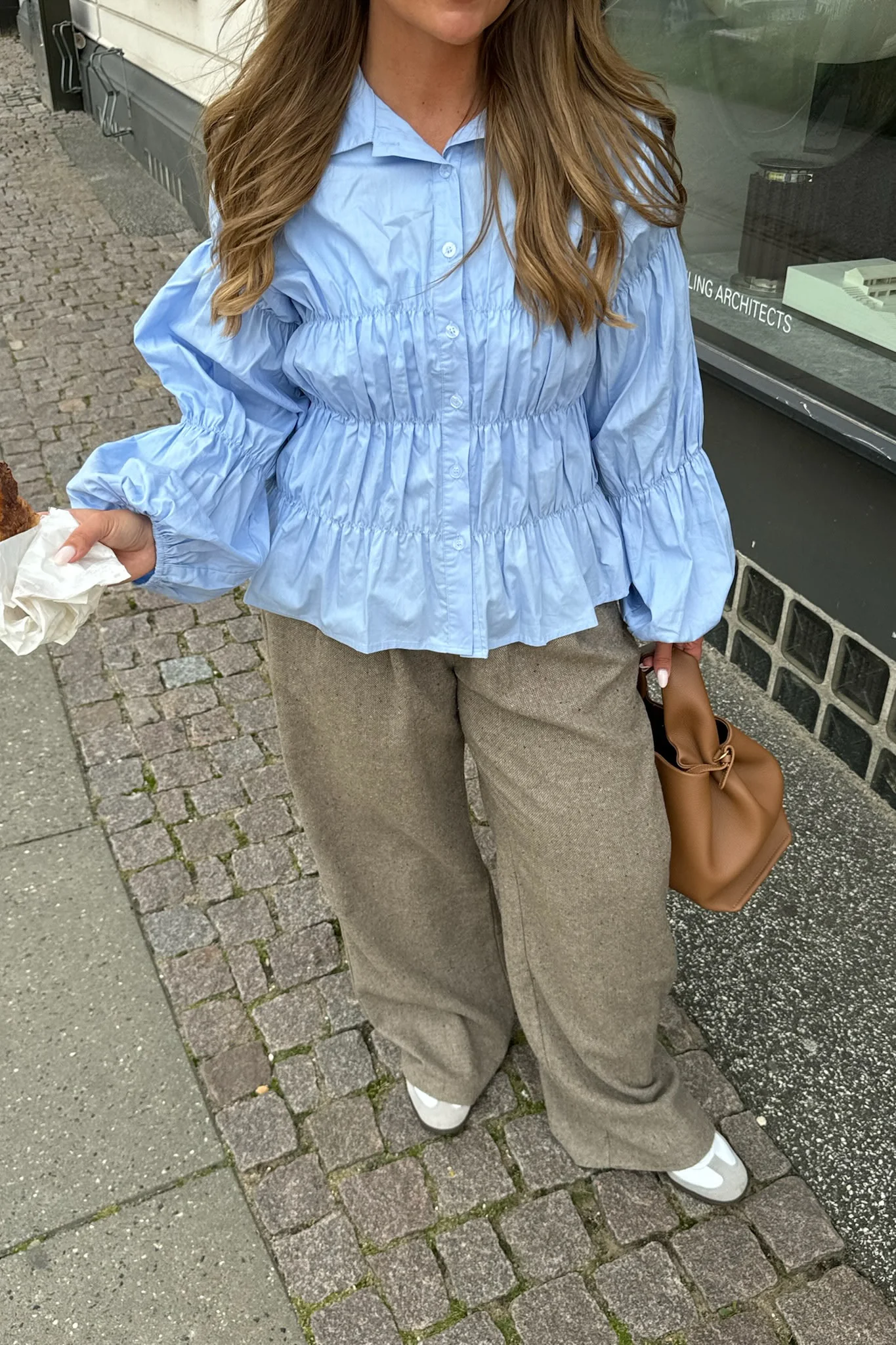 SallyIC Smock Shirt - Light Blue - Image 2