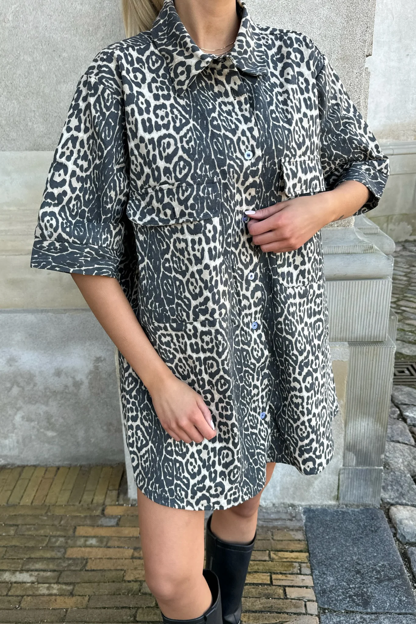 SeldaIC Shirt Dress - Leo Print - Image 10