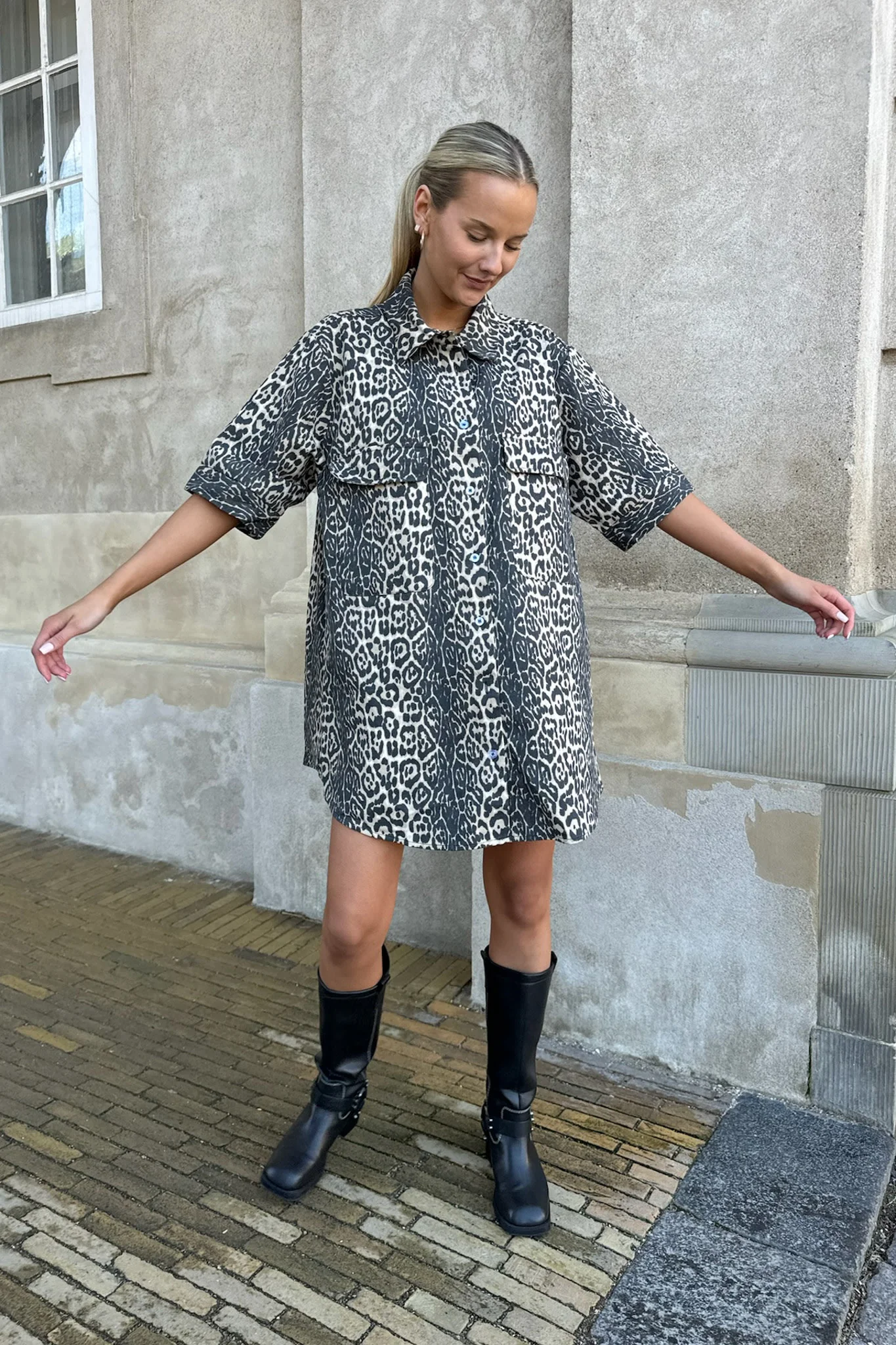SeldaIC Shirt Dress - Leo Print - Image 12
