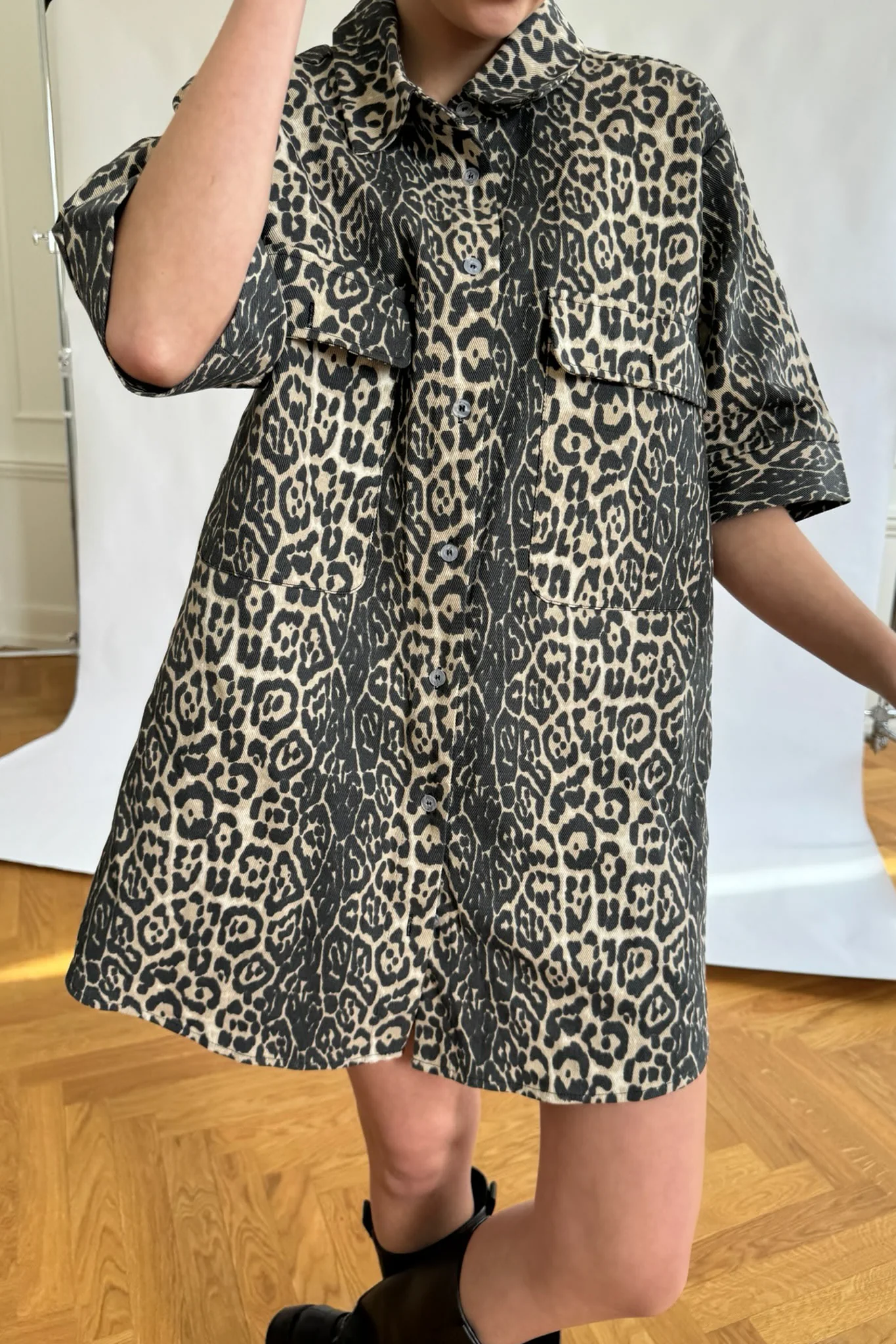 SeldaIC Shirt Dress - Leo Print - Image 14