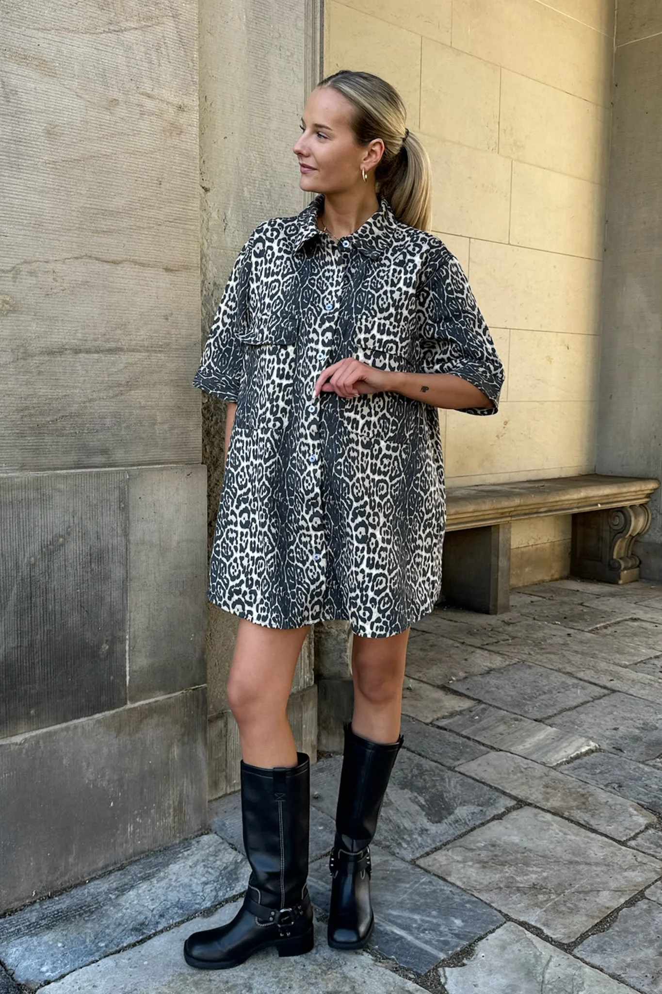 SeldaIC Shirt Dress - Leo Print - Image 5
