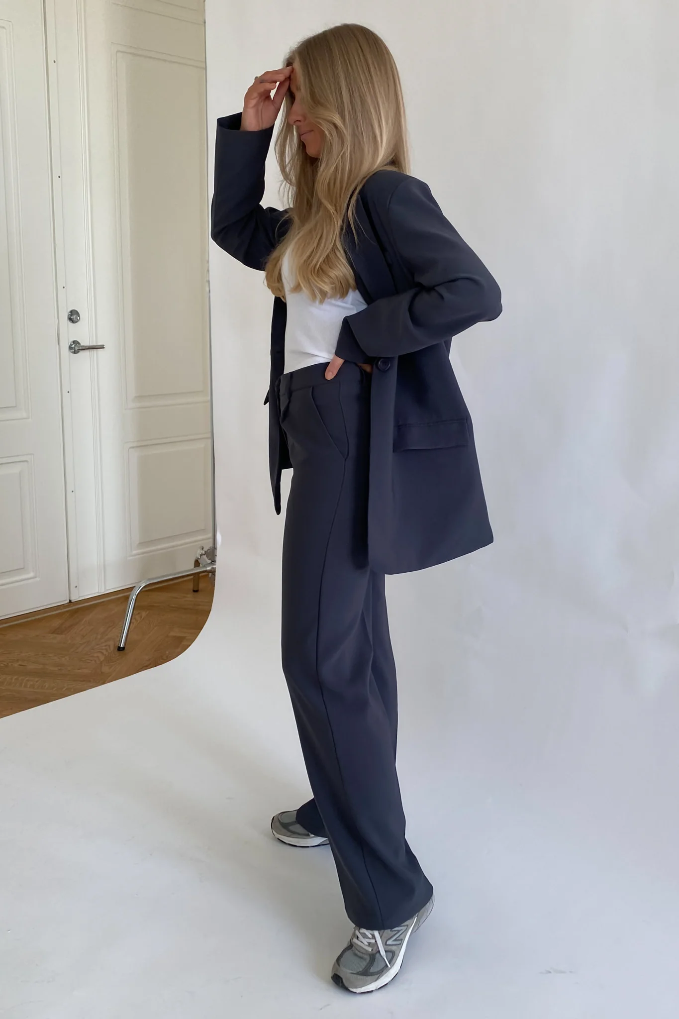 SelmaIC Wide Pants - Grey - Image 3