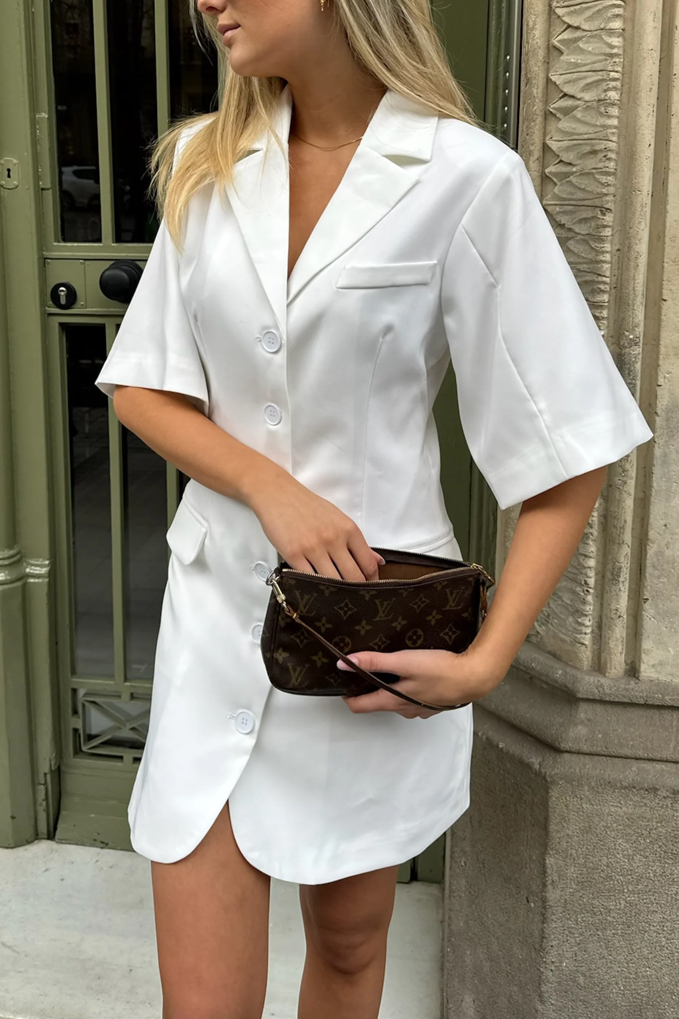 SelmaIC Blazer Dress - White - Image 2