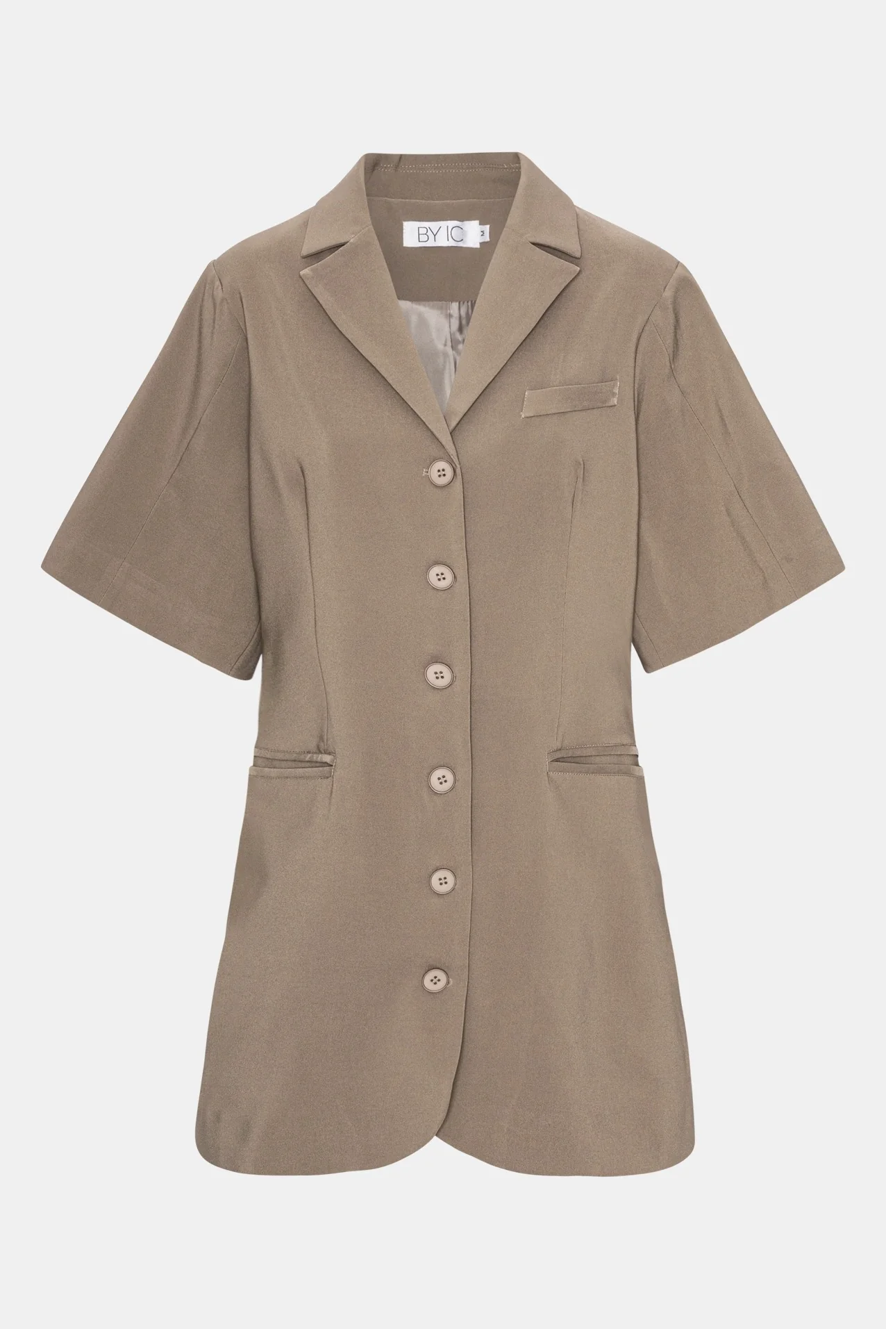 SelmaIC Blazer Dress - Dark Taupe - Image 9