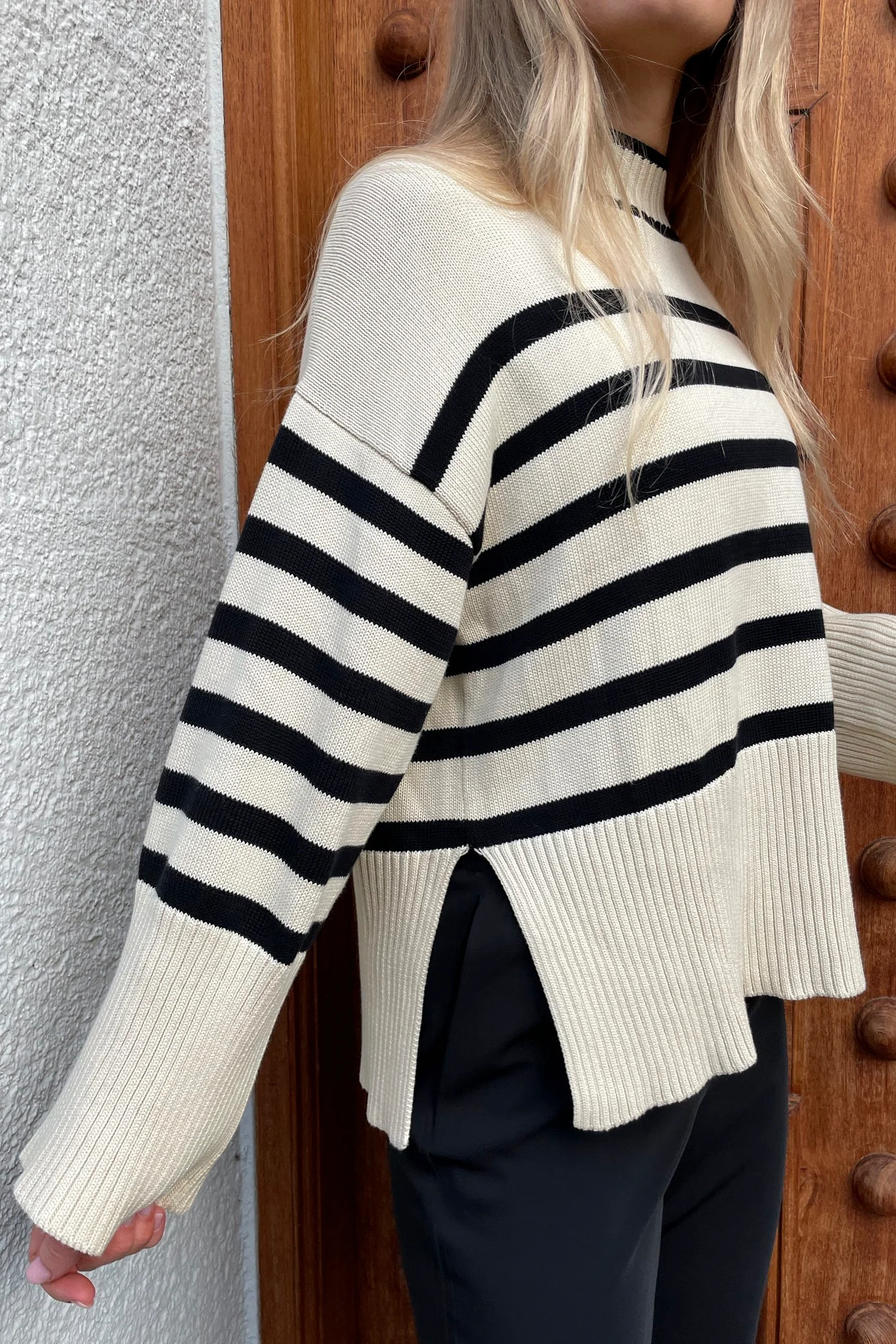 JXSia High Neck Knit - Seedpearl - Image 5