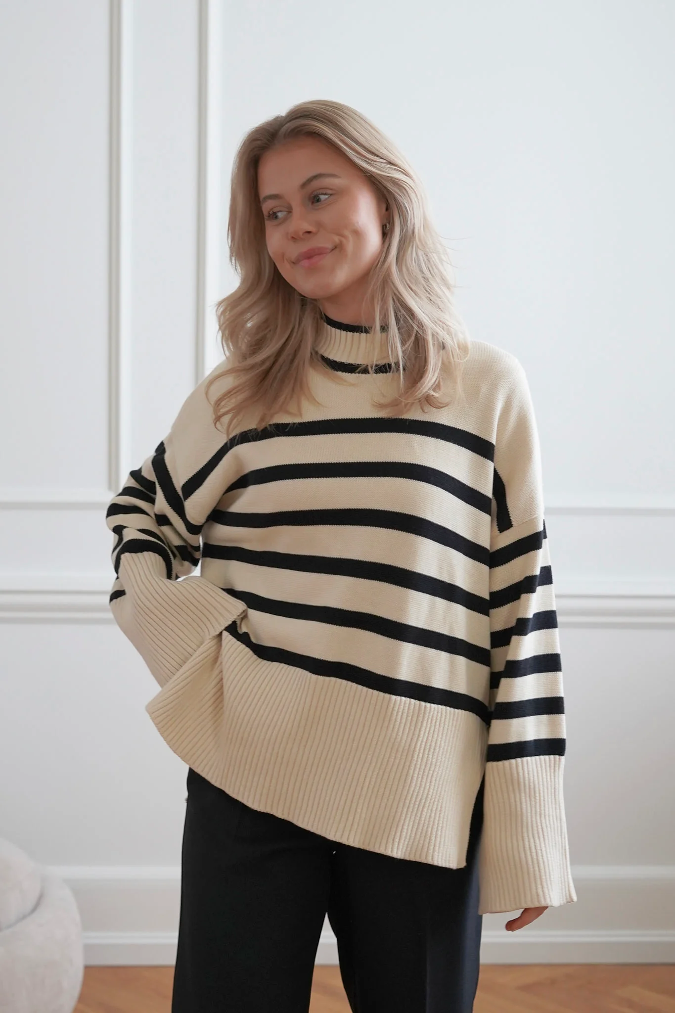 JXSia High Neck Knit - Seedpearl - Image 6