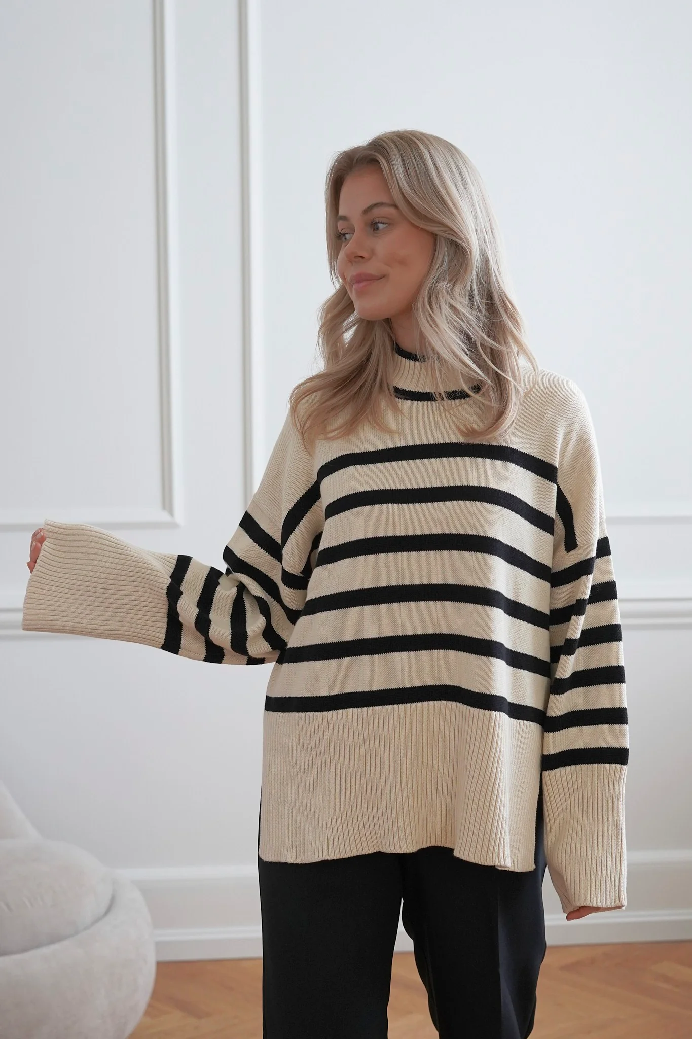 JXSia High Neck Knit - Seedpearl - Image 7