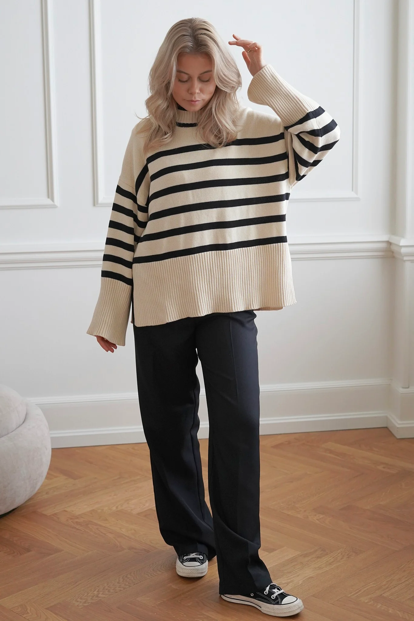 JXSia High Neck Knit - Seedpearl - Image 8